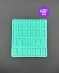 Domino Full Set Small Size 1.2in x .6in Silicone Mold HIGH QUALITY