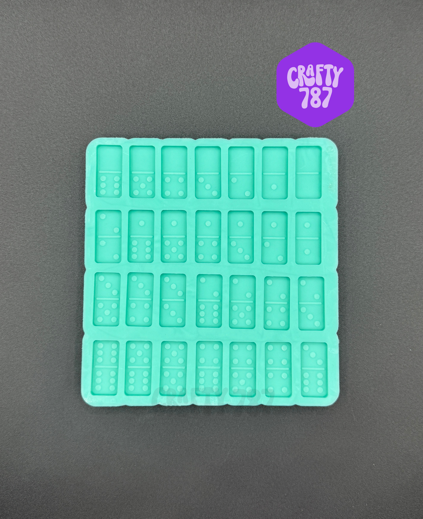 Domino Full Set Small Size 1.2in x .6in Silicone Mold HIGH QUALITY