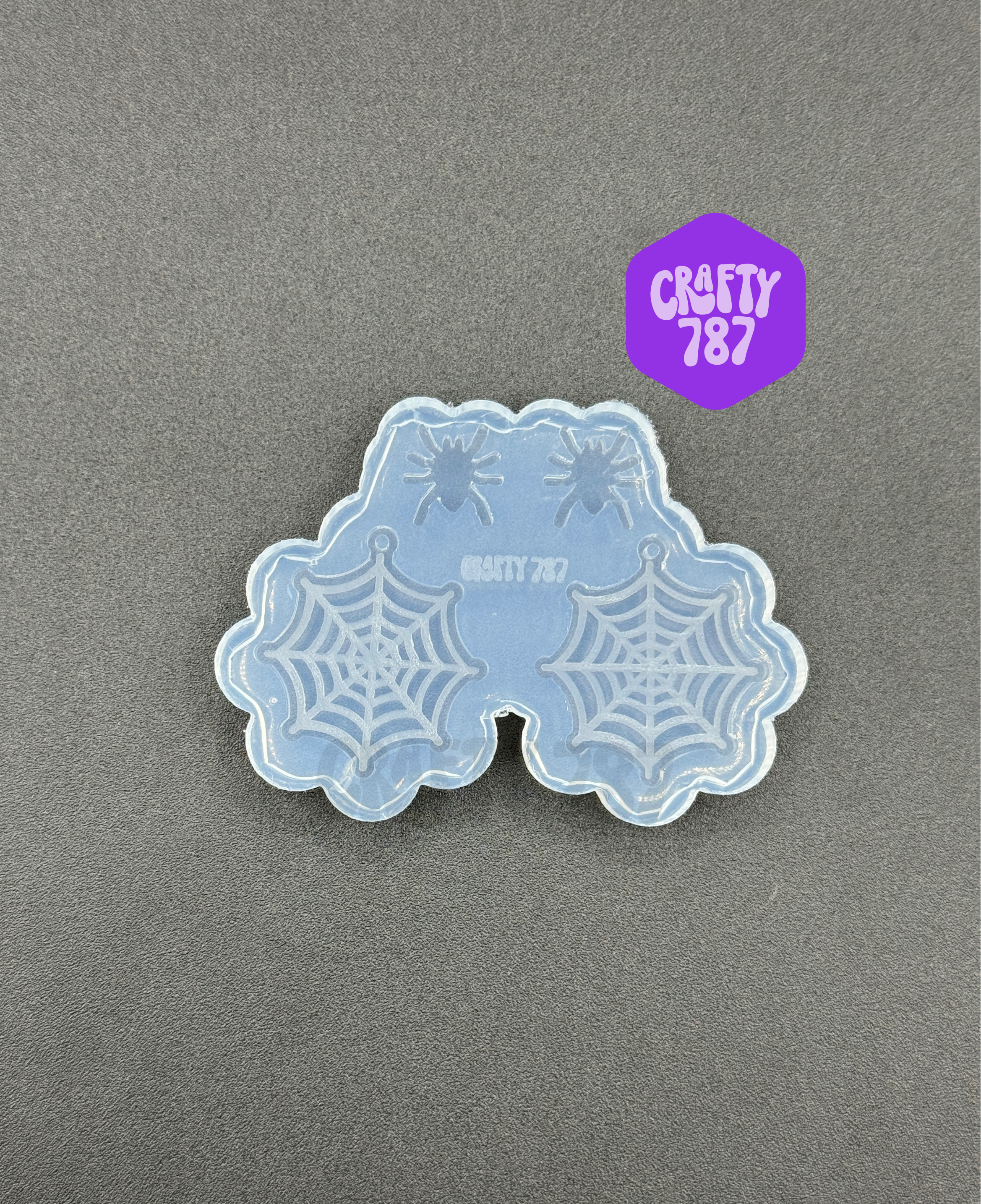 Spider Web Dangle Earring Mold, Halloween Mold(d14)