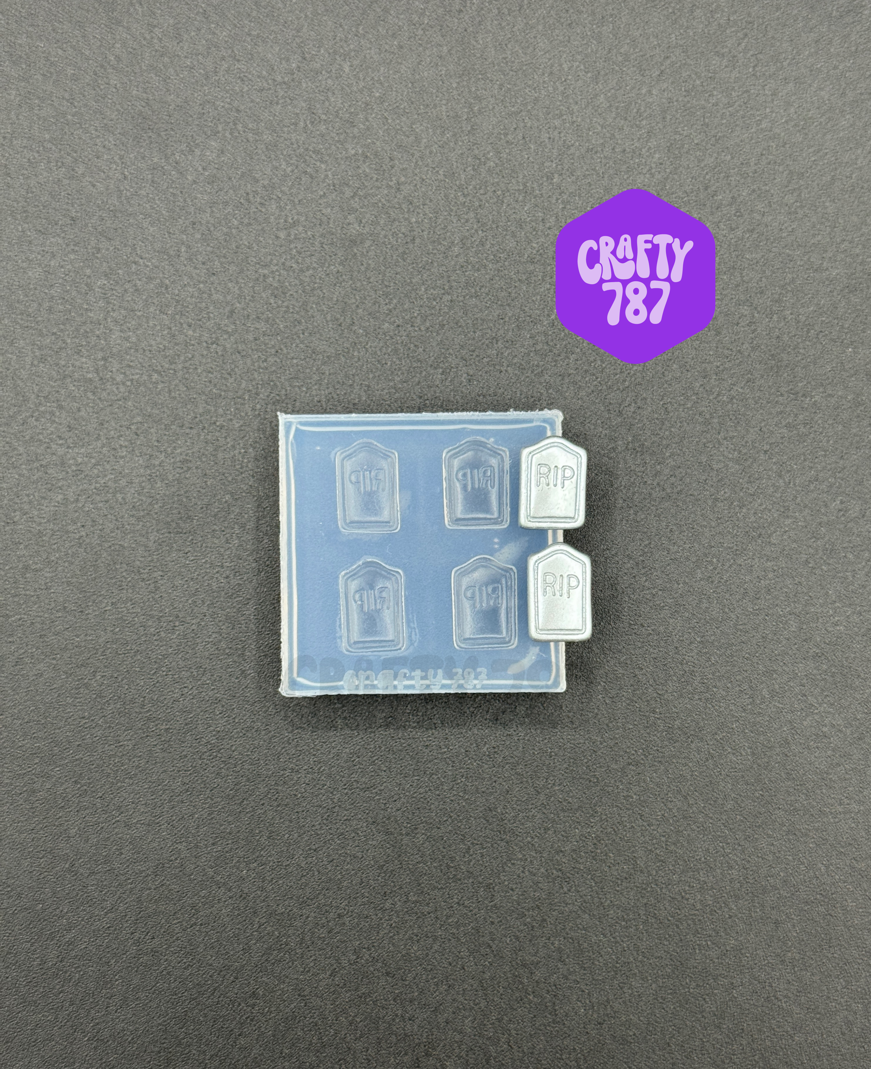 Tombstone RIP Grave Halloween Silicone Mold, Earrings Silicone Mold (A15)