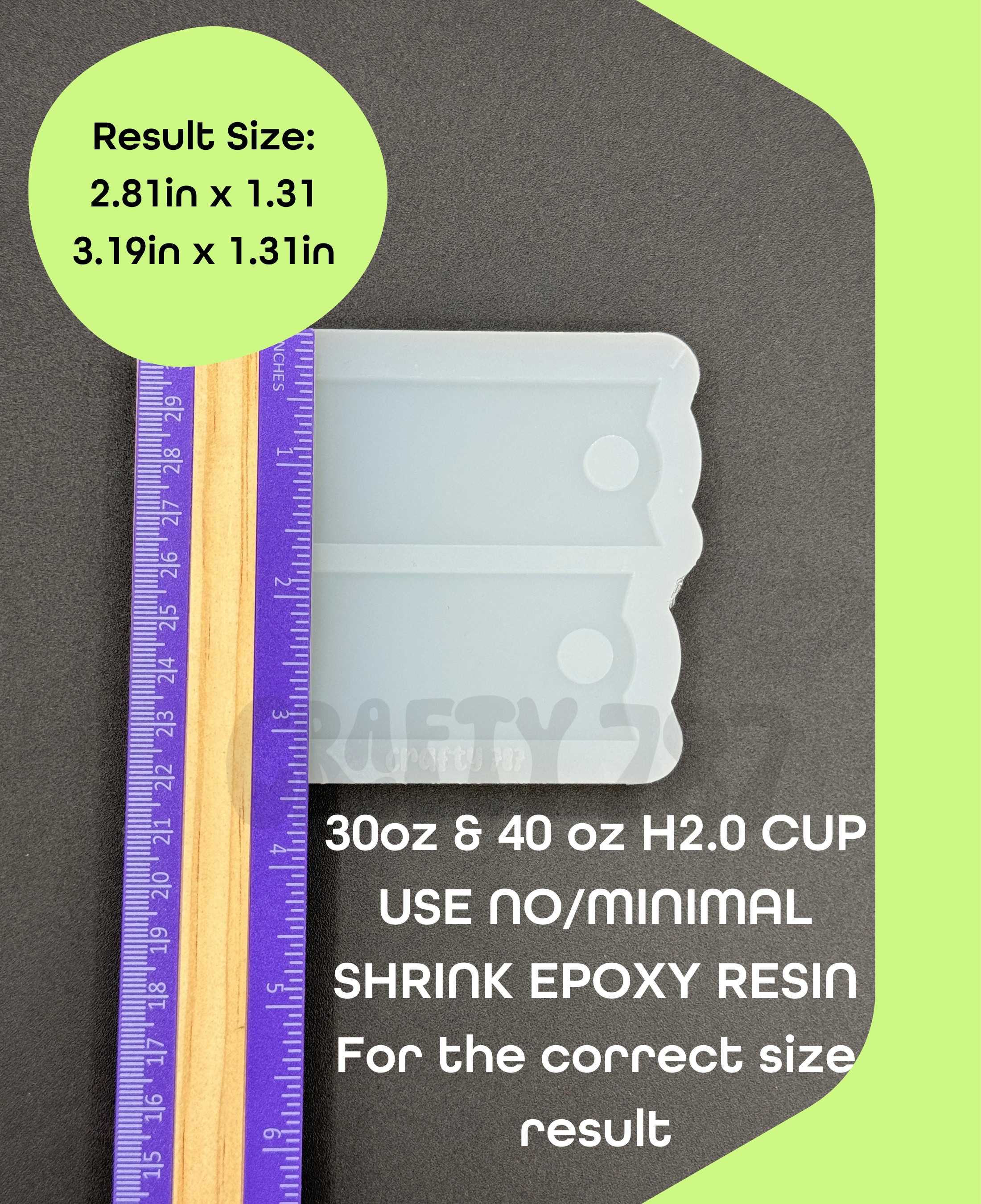 Tumbler Topper 30oz & 40oz Mold (works with h2.0 Stanley)(d6)