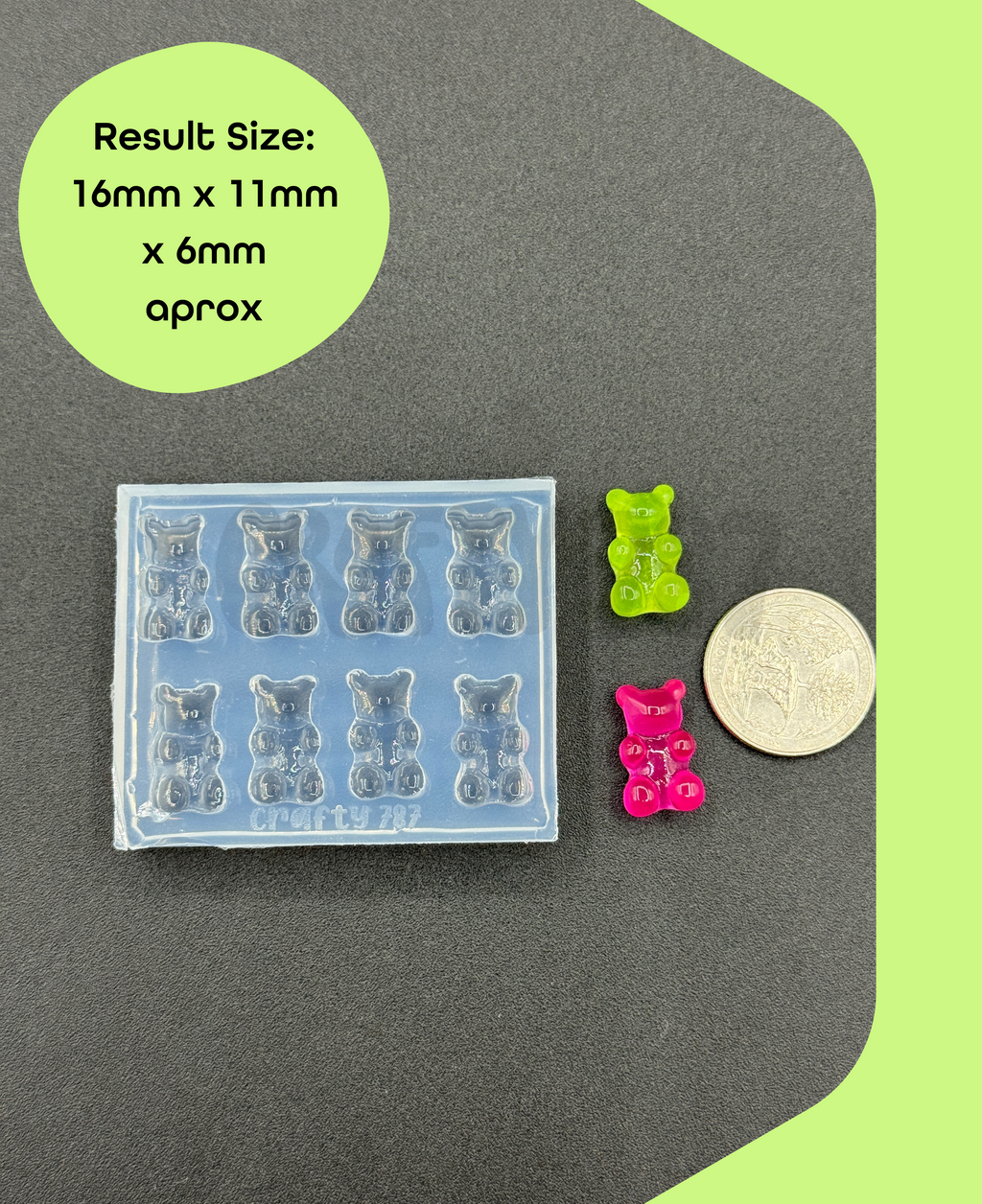 Gummy Bear Silicone Mold, Resin Silicone Mold(A14)