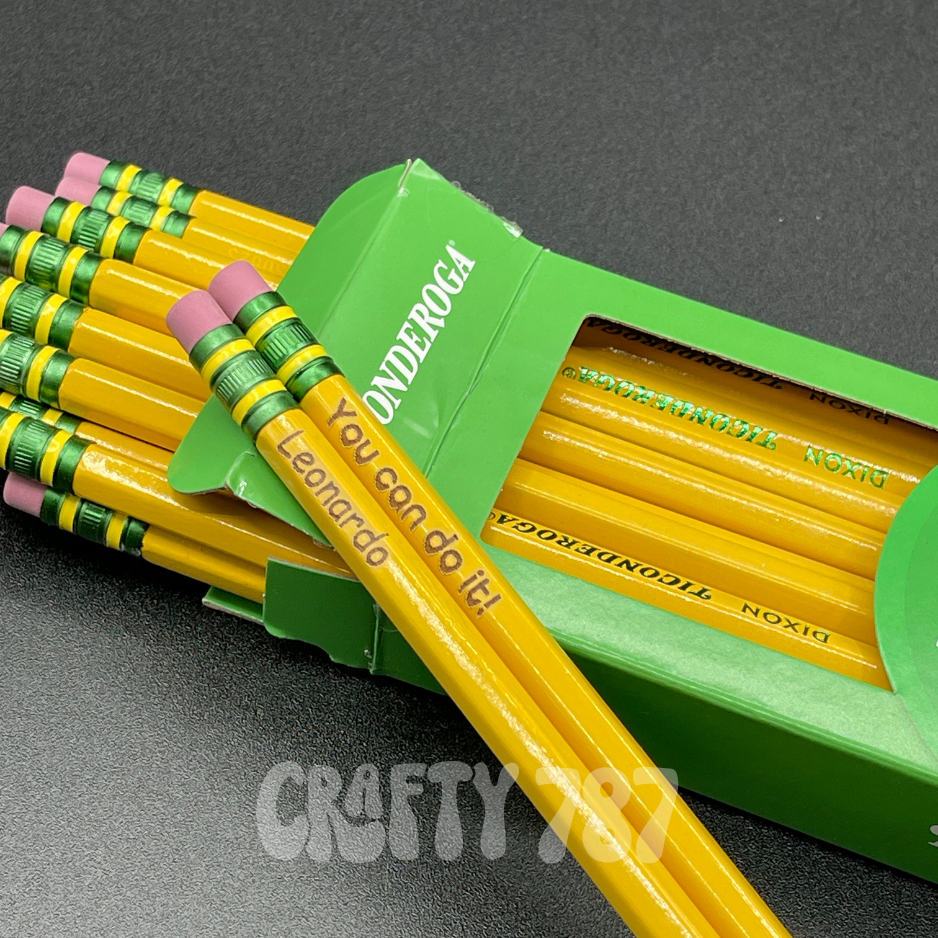 Personalized Engraved #2 Pencils, Ticonderoga Pencils, Teacher Gift