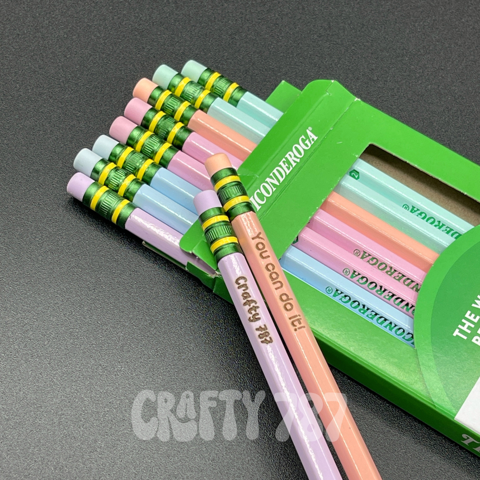 Personalize Pastel #2 Pencils, Ticonderoga Custom Pencil, Teacher Gift