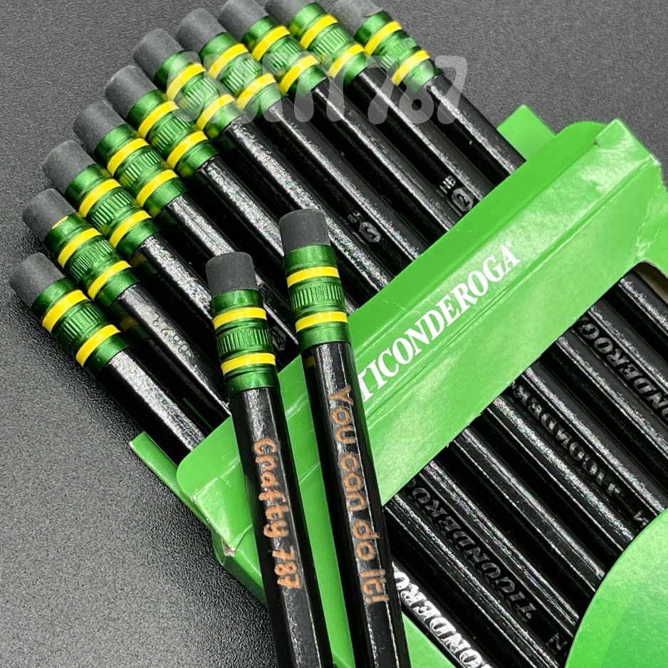Personalize Black #2 Pencils, Ticonderoga Custom Pencils, Teacher Gift