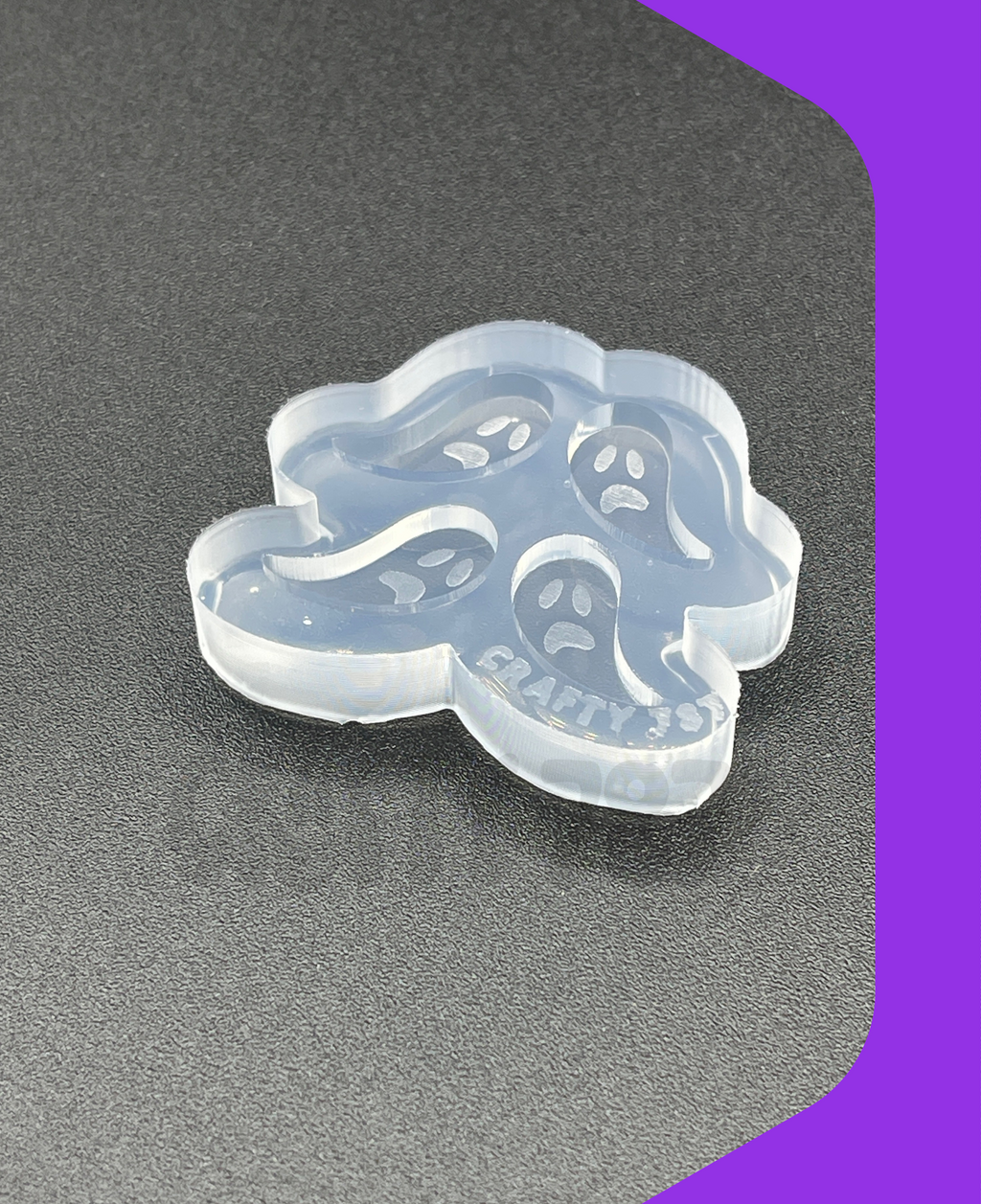 Ghost Studs Earring Silicone Mold, Resin Mold (d14)