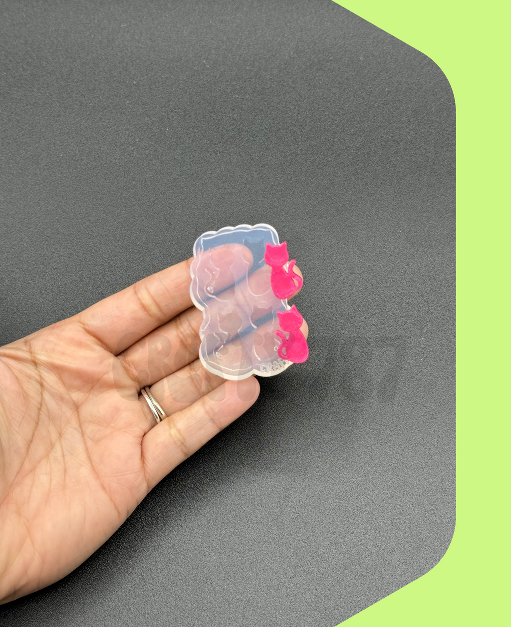 Cat Stud Earring Silicone Mold (A15)