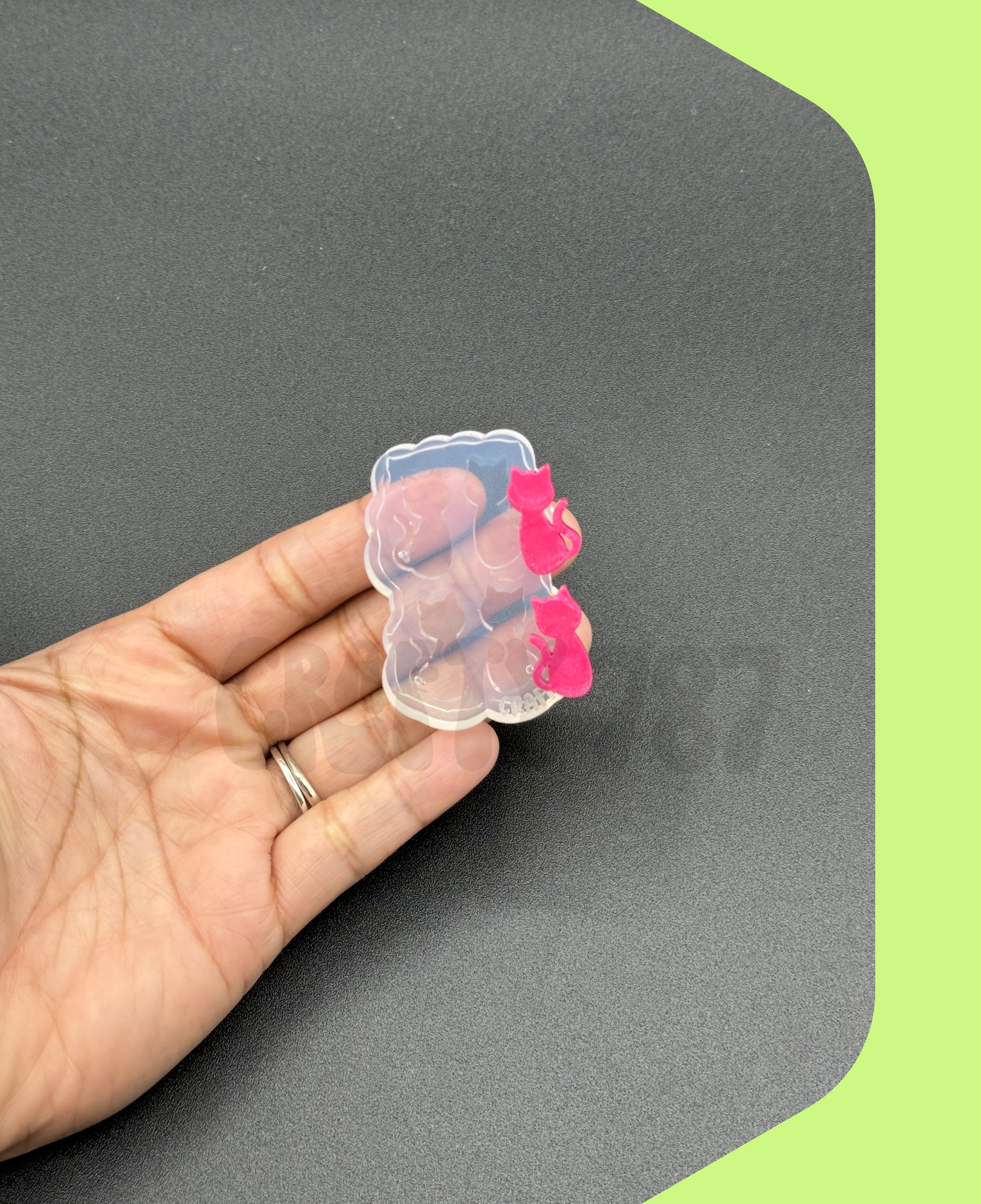 Cat Stud Earring Silicone Mold (A15)