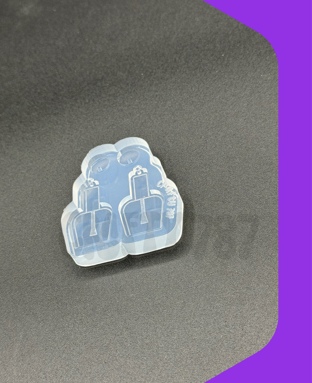 Nail Polish Dangle Earring Silicone Mold (d13)