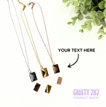 Load image into Gallery viewer, Personalize Envelope Necklace
