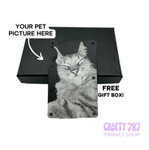 Load image into Gallery viewer, Personalize Pet Picture Metal Wallet
