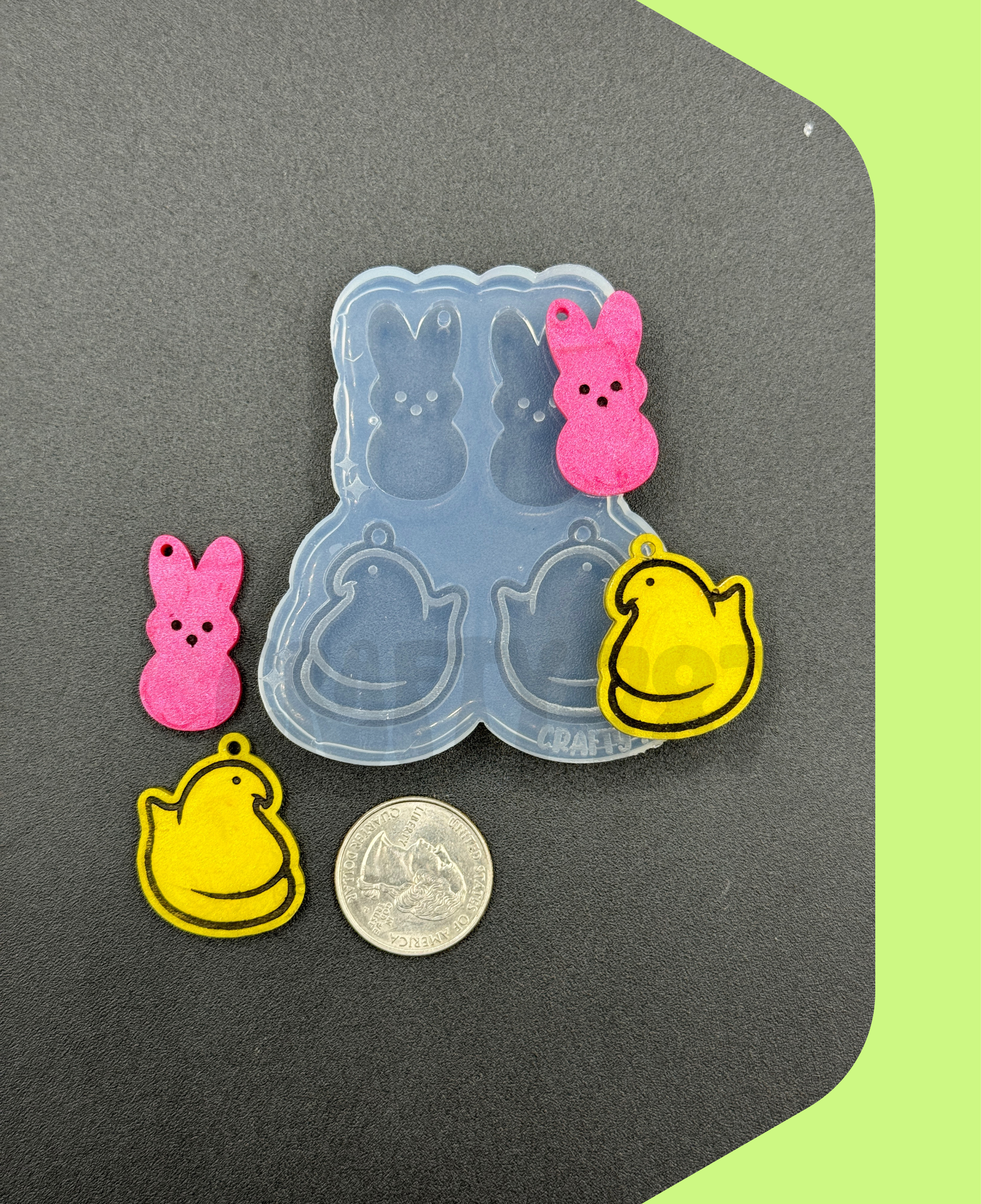 Peep Dangle Variety Silicone Mold (C15)