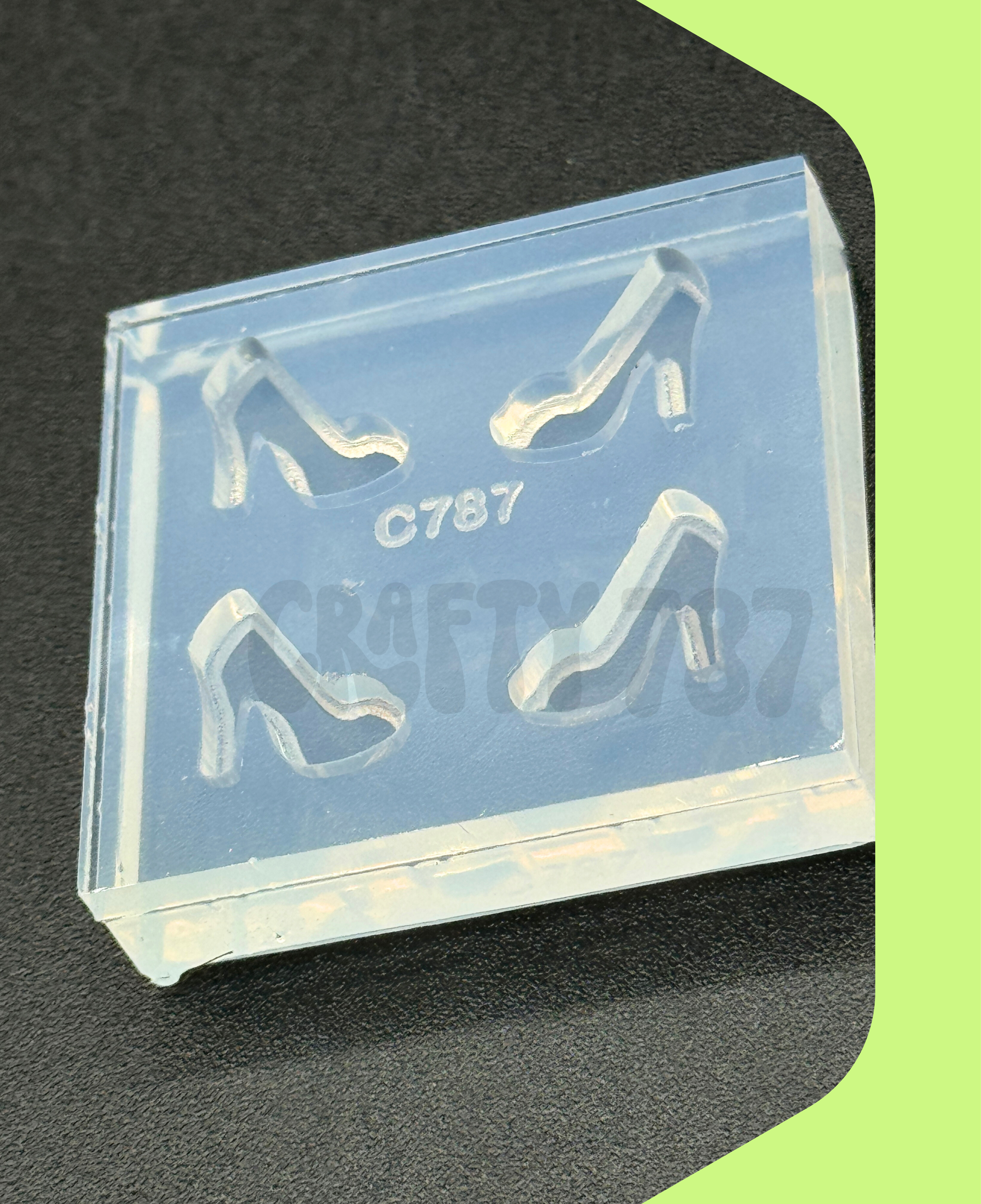 Heels Stud Earring Silicone Mold (A4)