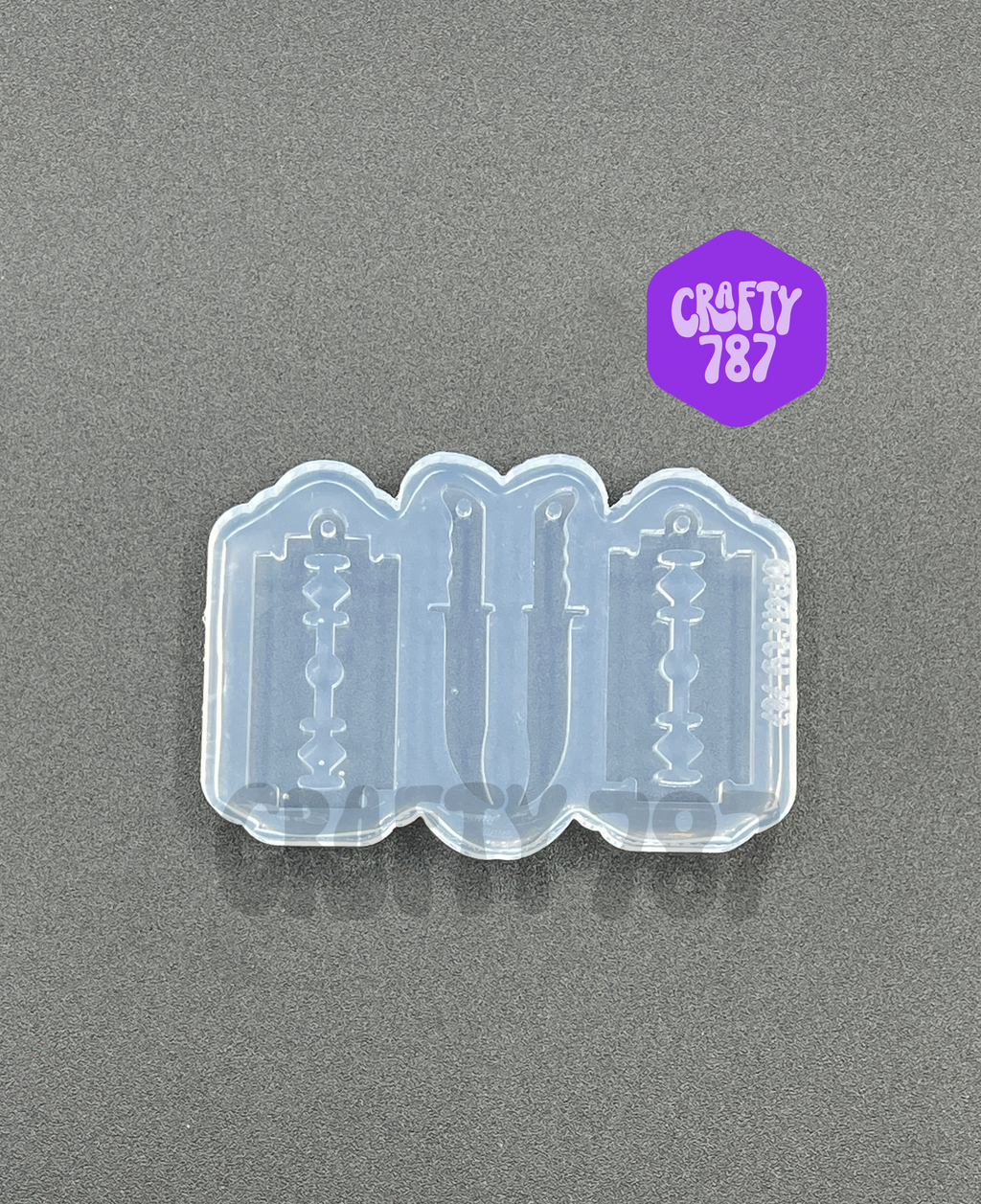 Spooky Knife Resin Silicone Mold, Resin Jewelry Mold (B15)
