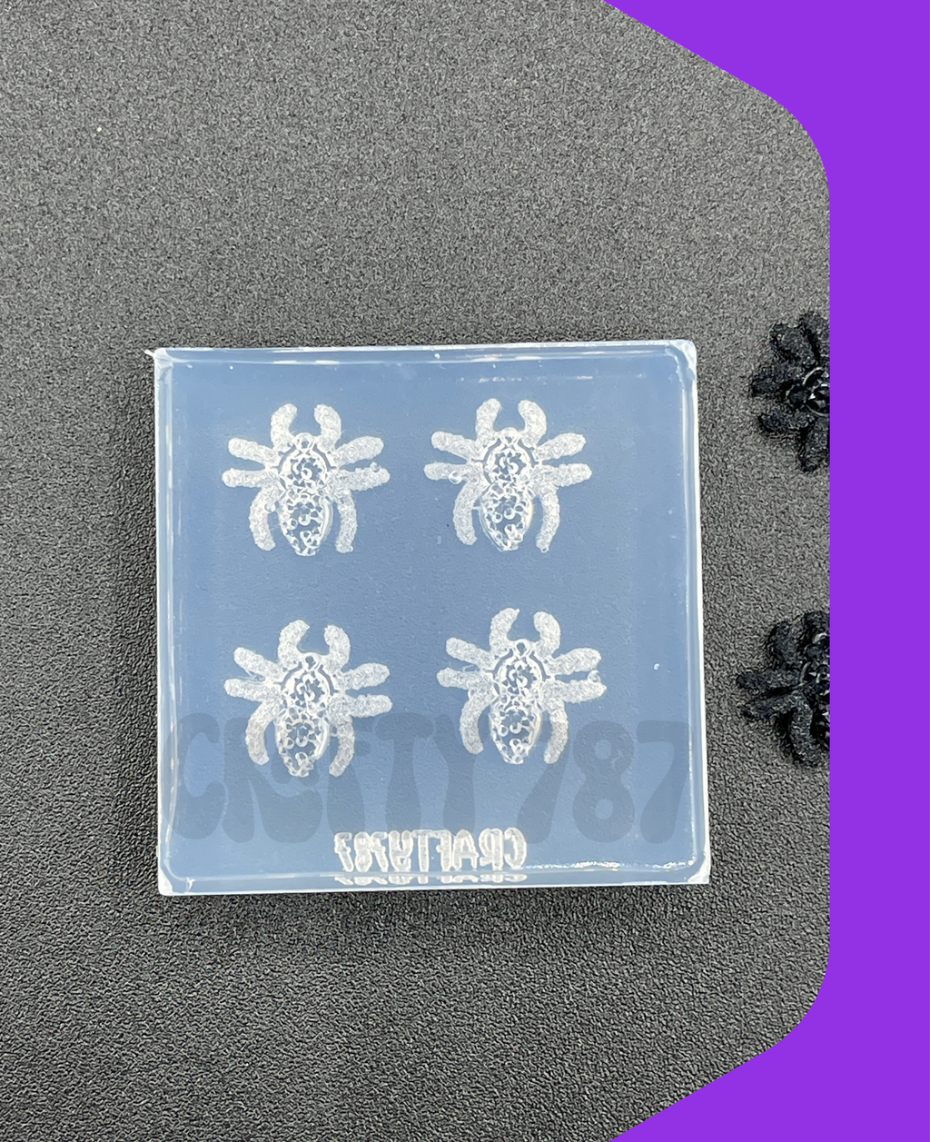 Druzy Spider Studs Earring Mini Silicone Mold