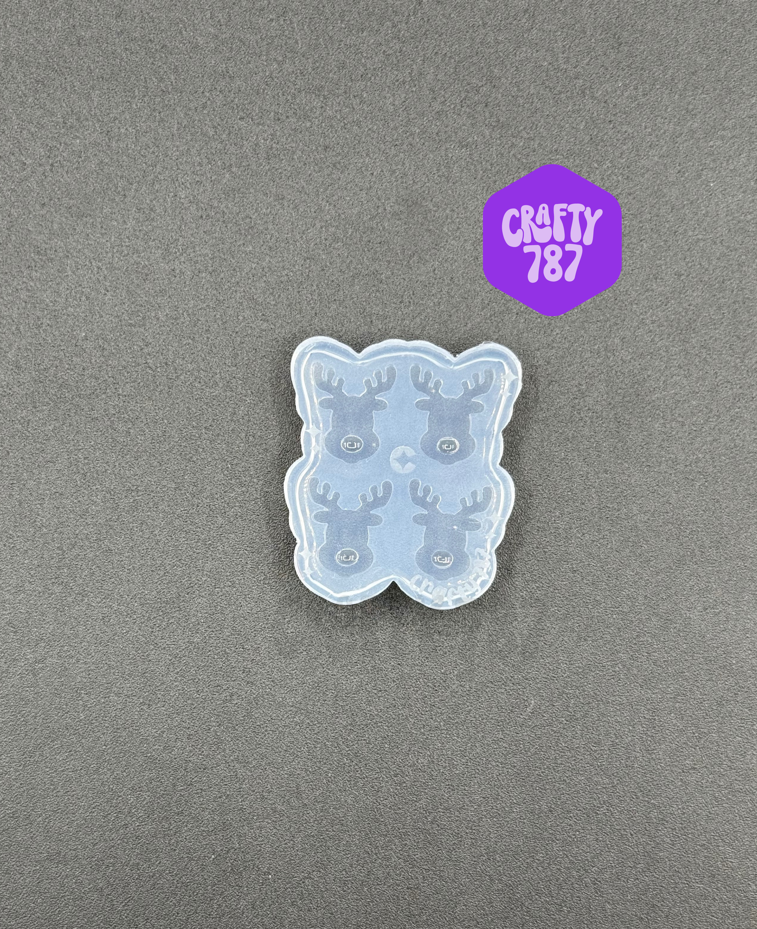 Reindeer Stud Earring Silicone Mold (Layered)(D15)