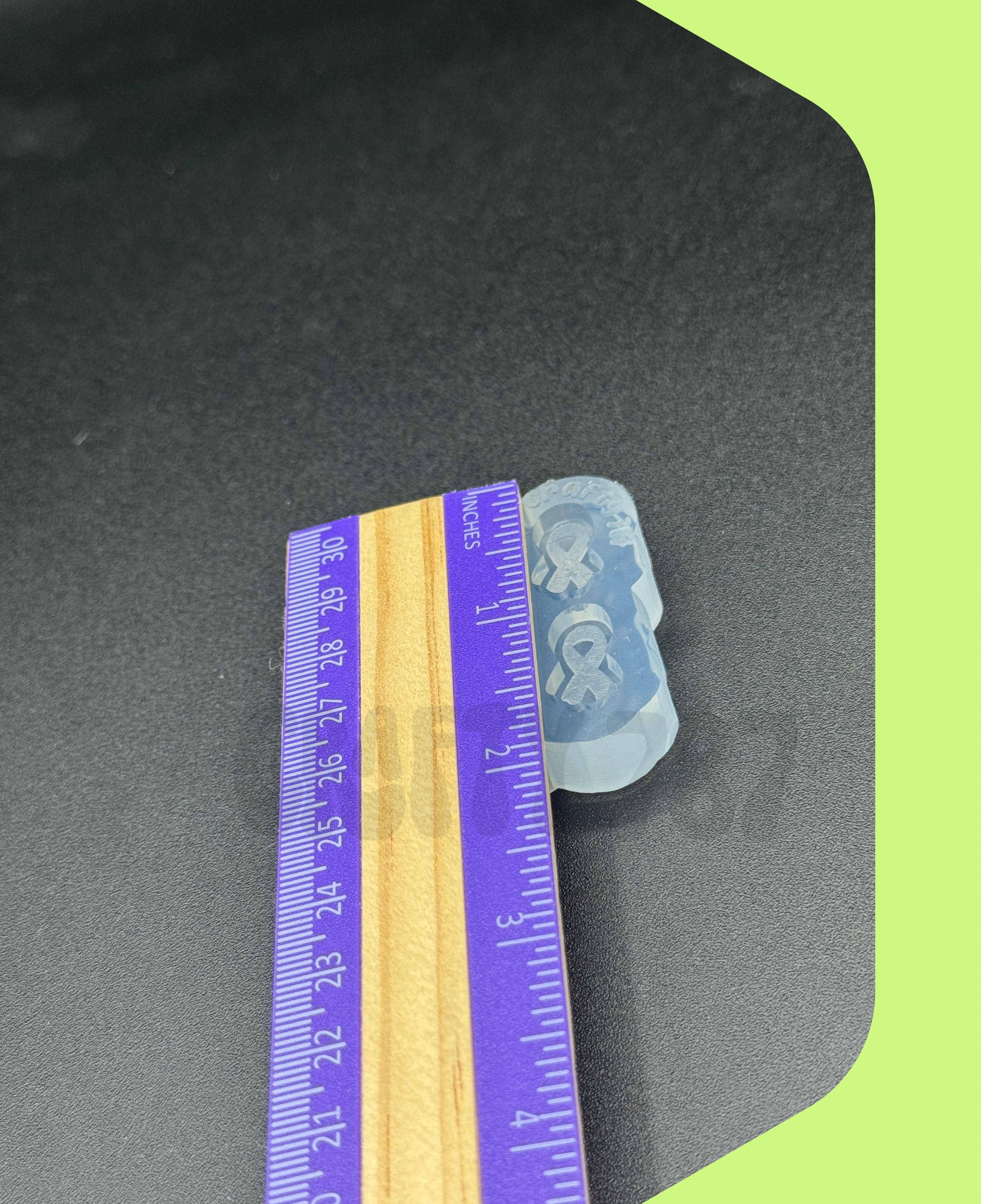 Awareness Ribbon Stud Earring Silicone Mold (d15)