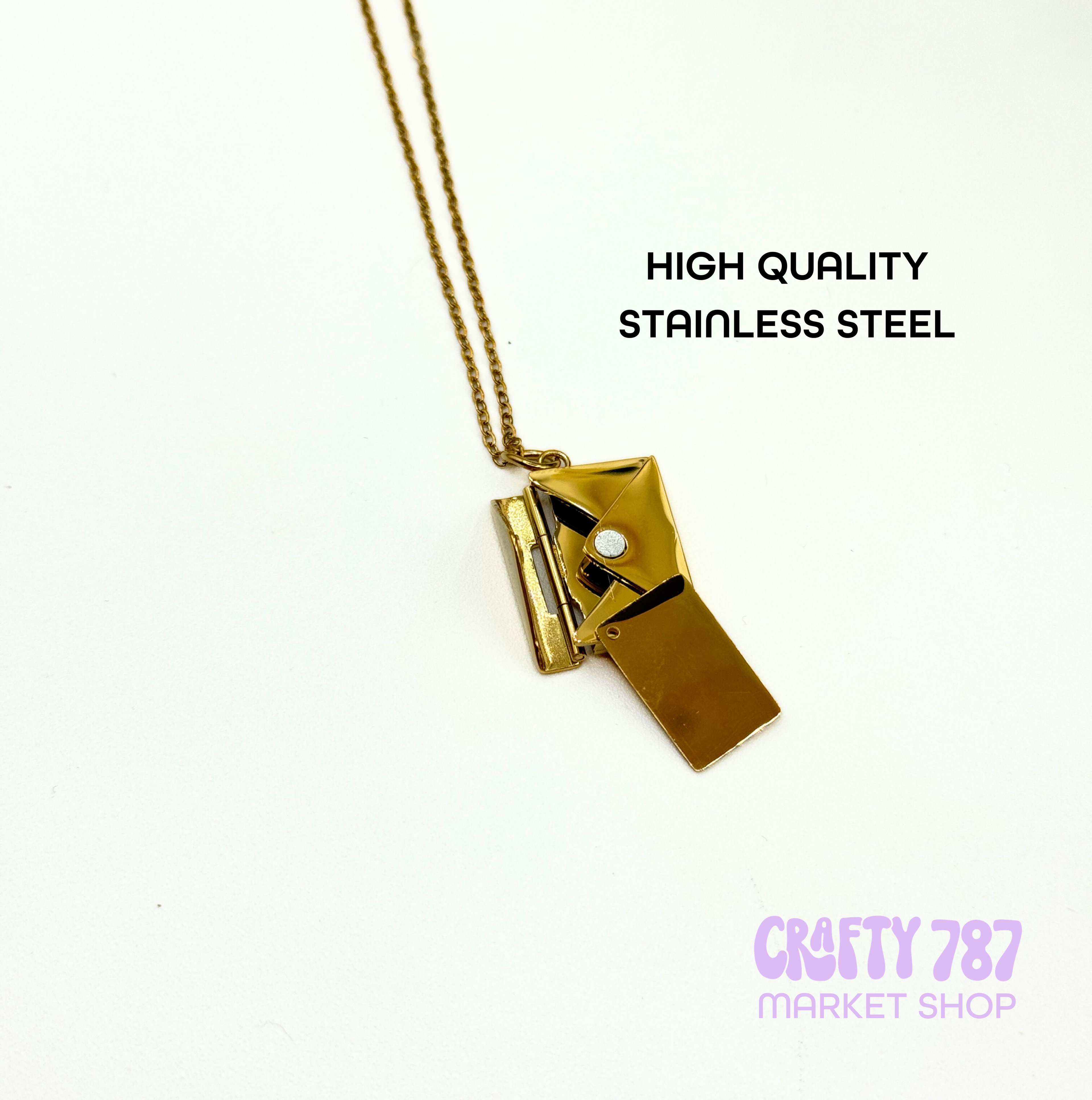 Personalize Envelope Necklace