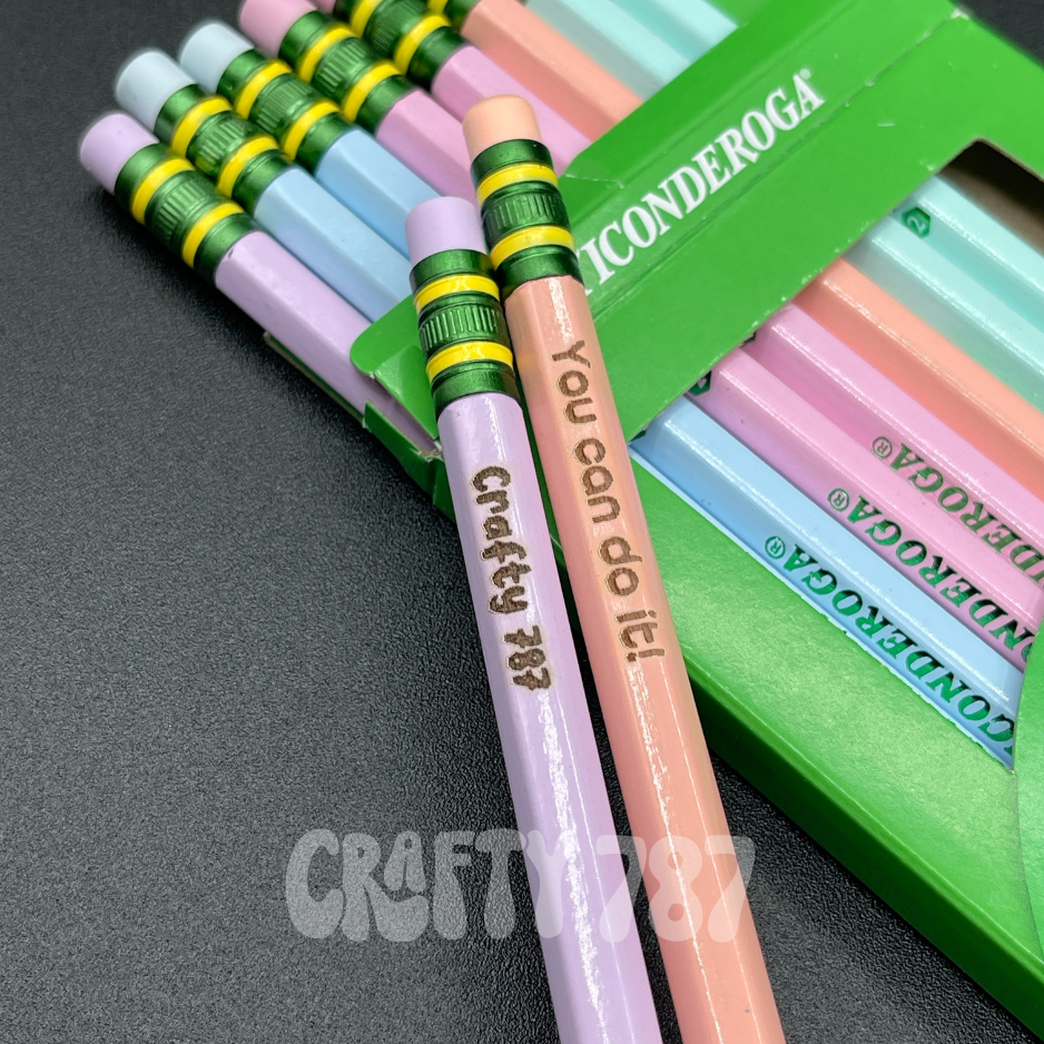 Personalize Pastel #2 Pencils, Ticonderoga Custom Pencil, Teacher Gift