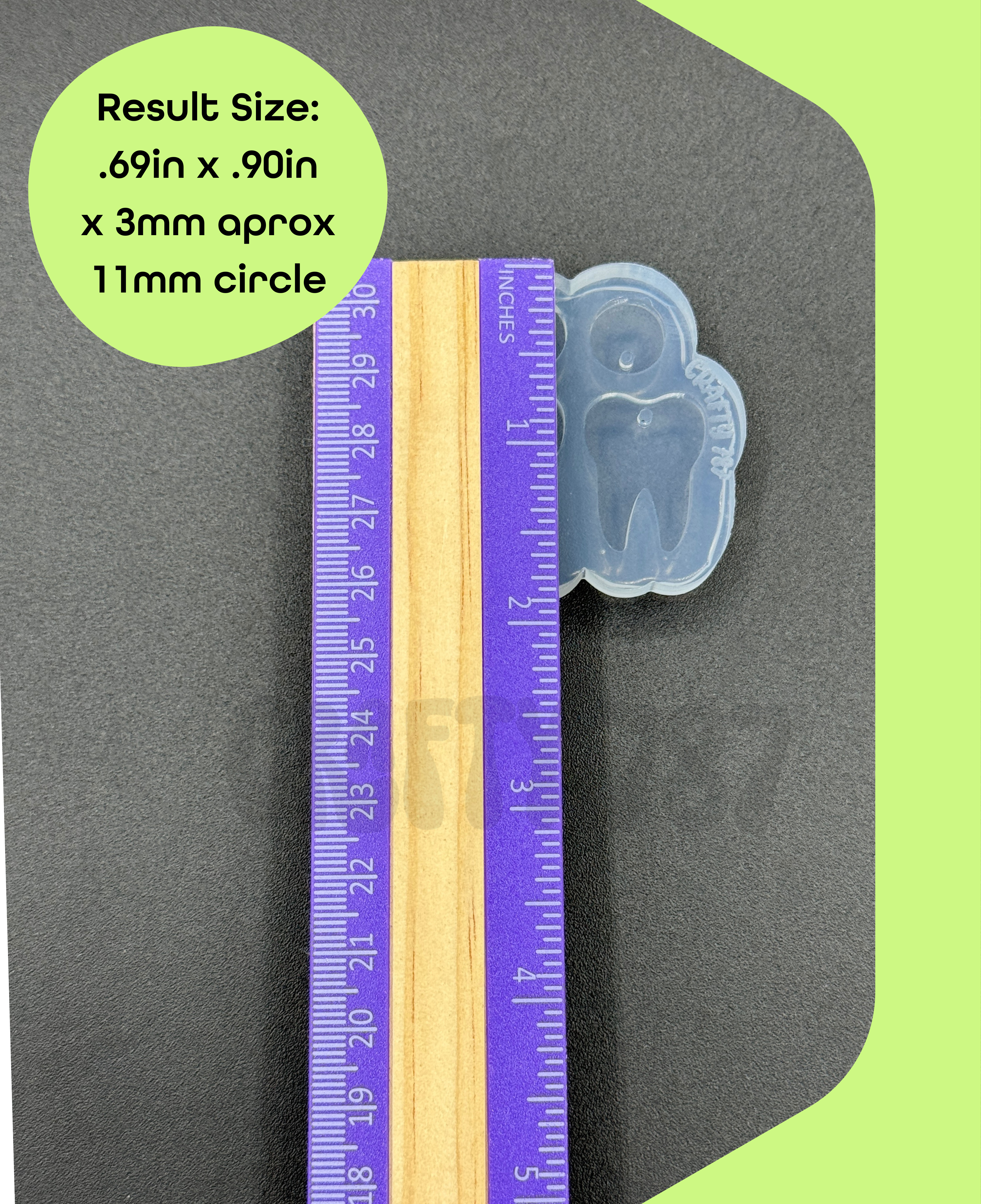 Mini Tooth Dangle Earring Silicone Mold(d14)