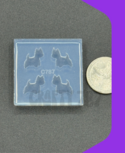 Load image into Gallery viewer, Yorkie Stud Earring Silicone Mold Resin Mold (B15)
