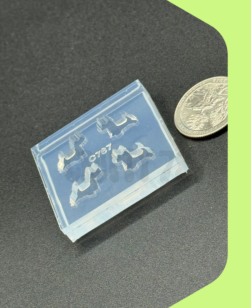 Yorkie Stud Earring Silicone Mold Resin Mold (B15)