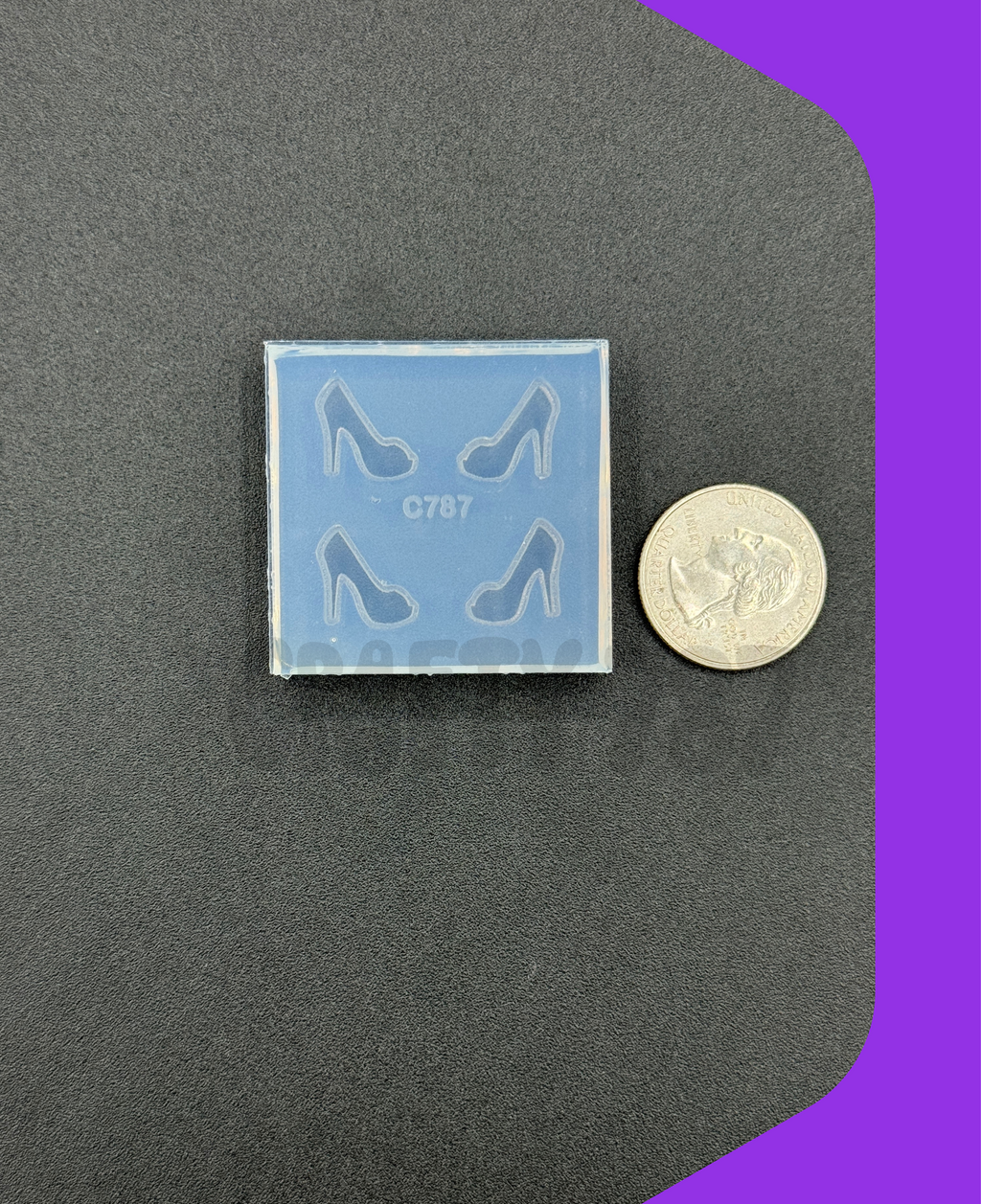 Heels Stud Earring Silicone Mold (A4)