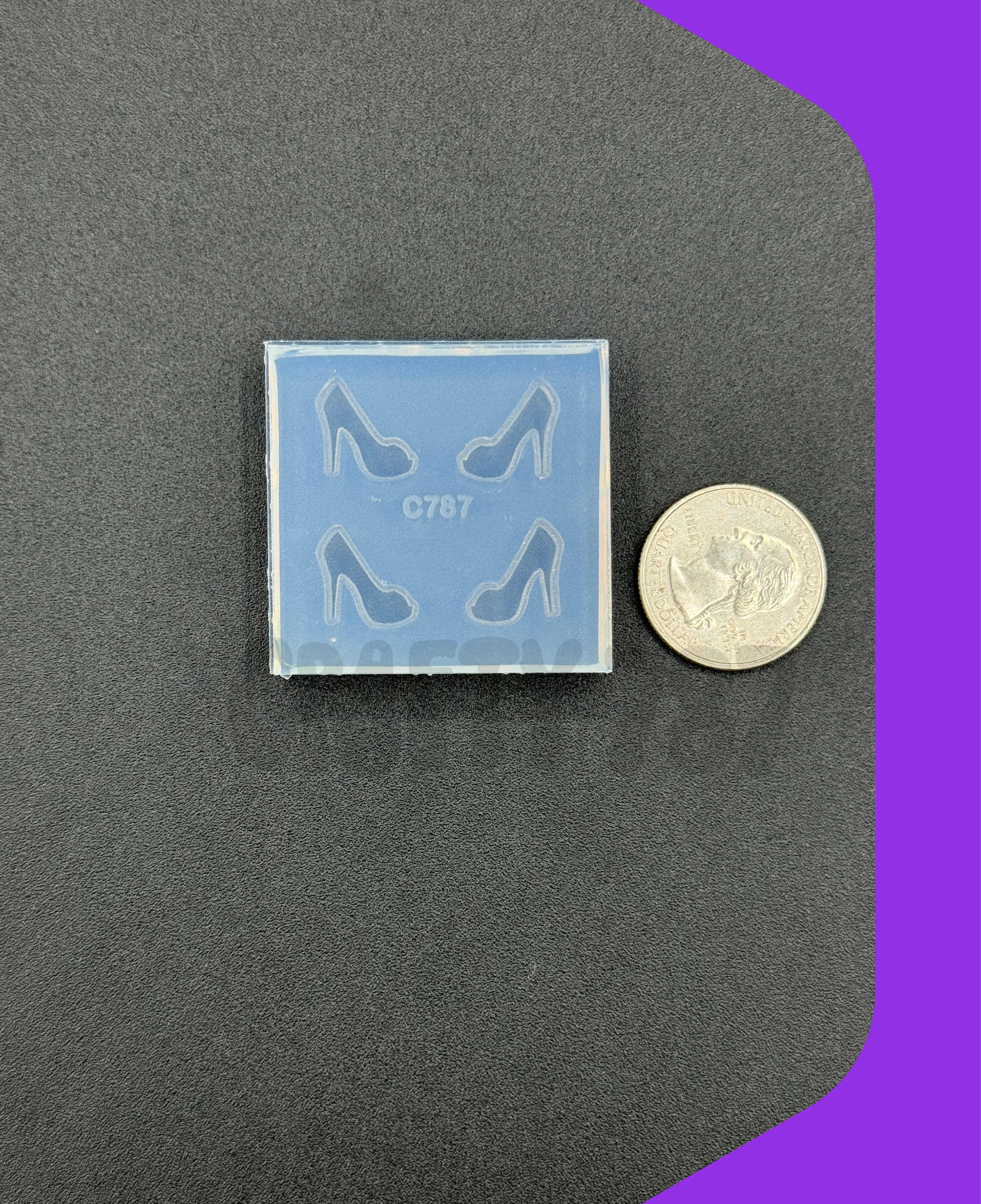 Heels Stud Earring Silicone Mold (A4)