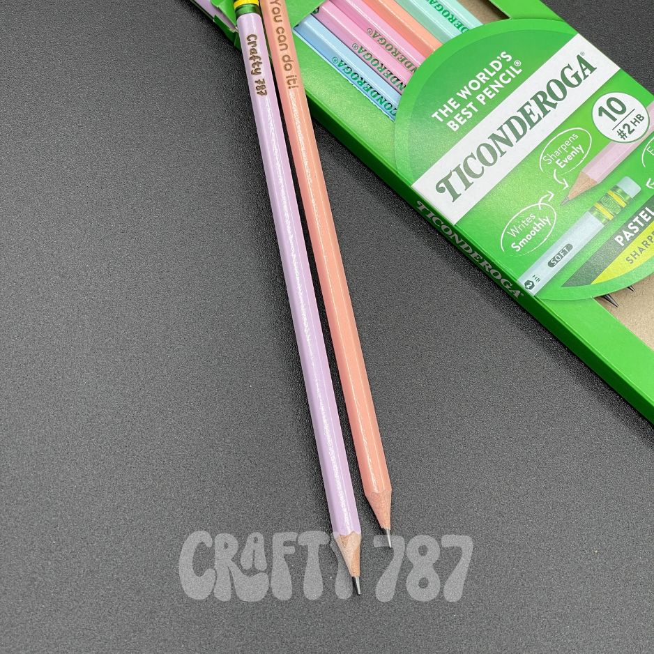 Personalize Pastel #2 Pencils, Ticonderoga Custom Pencil, Teacher Gift