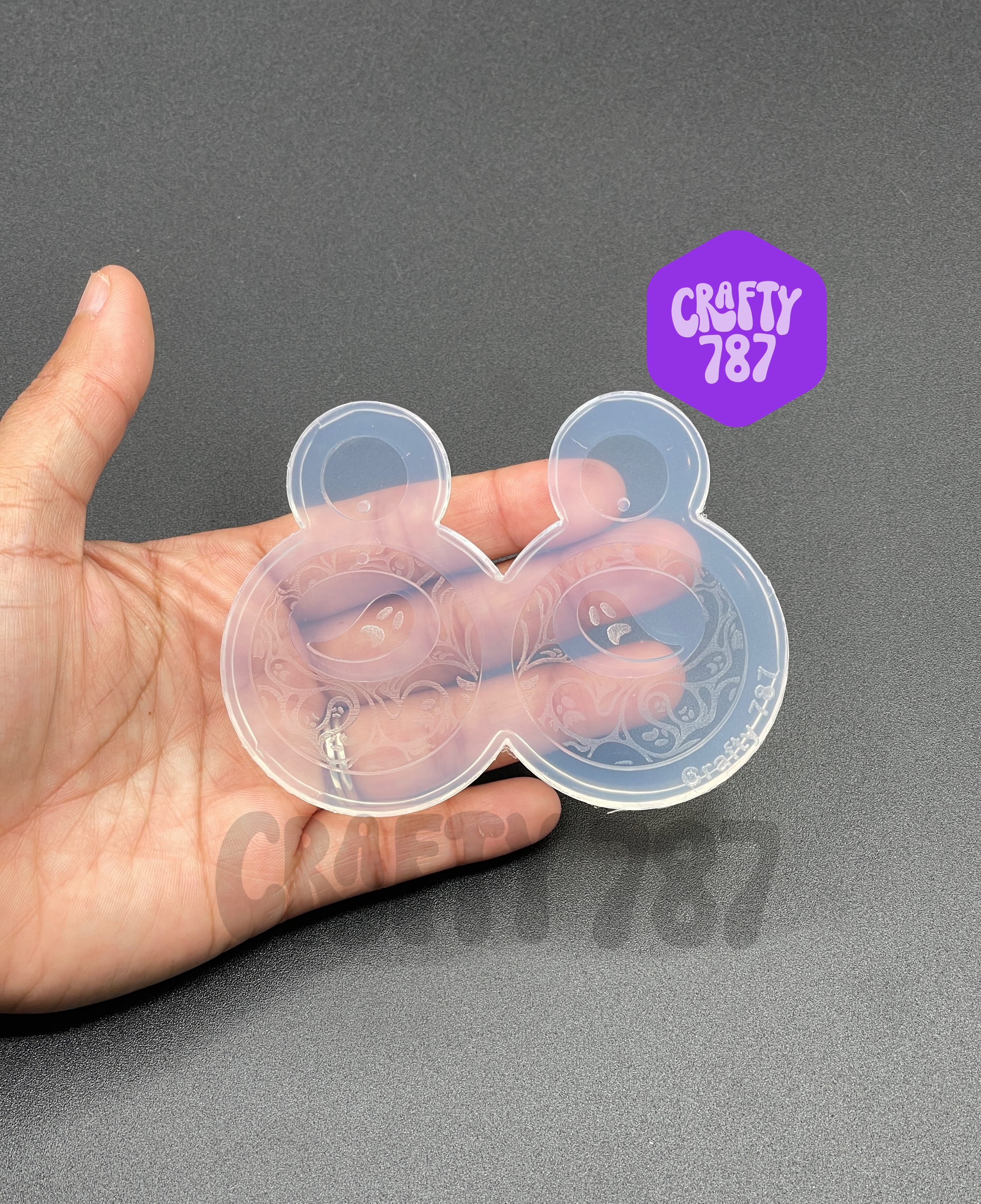 Ghost Dangle Earring Silicone Mold, Resin Mold (d5)