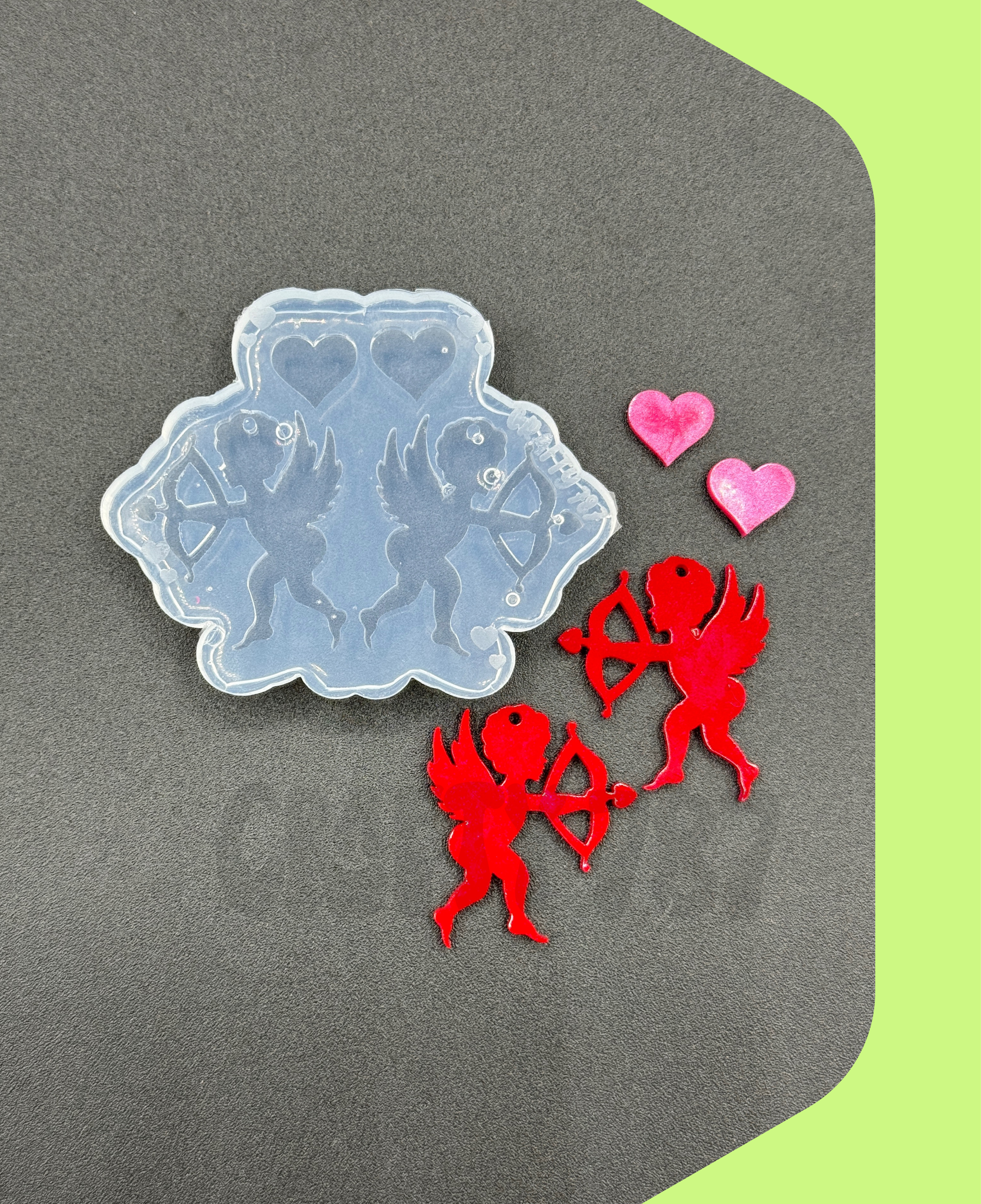 Cupid Dangle Earring Silicone Mold (C14)
