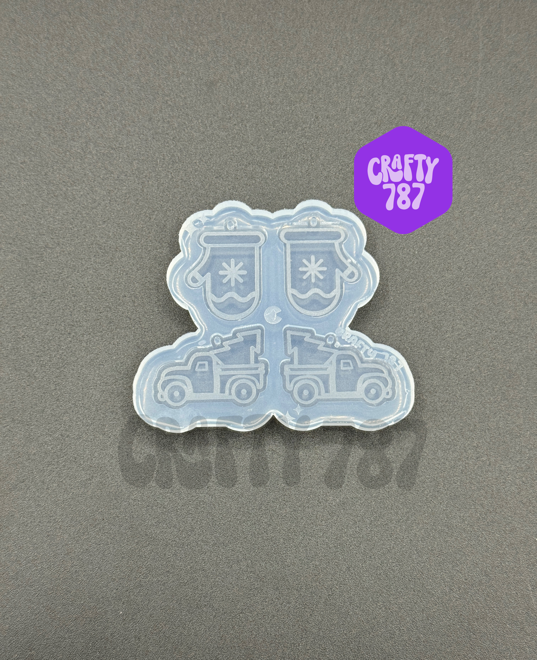 Christmas Variety Dangle Earring Silicone Mold (Version 2) (B15)
