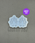 Mistletoe Dangle Christmas Earring Silicone Mold (B15)
