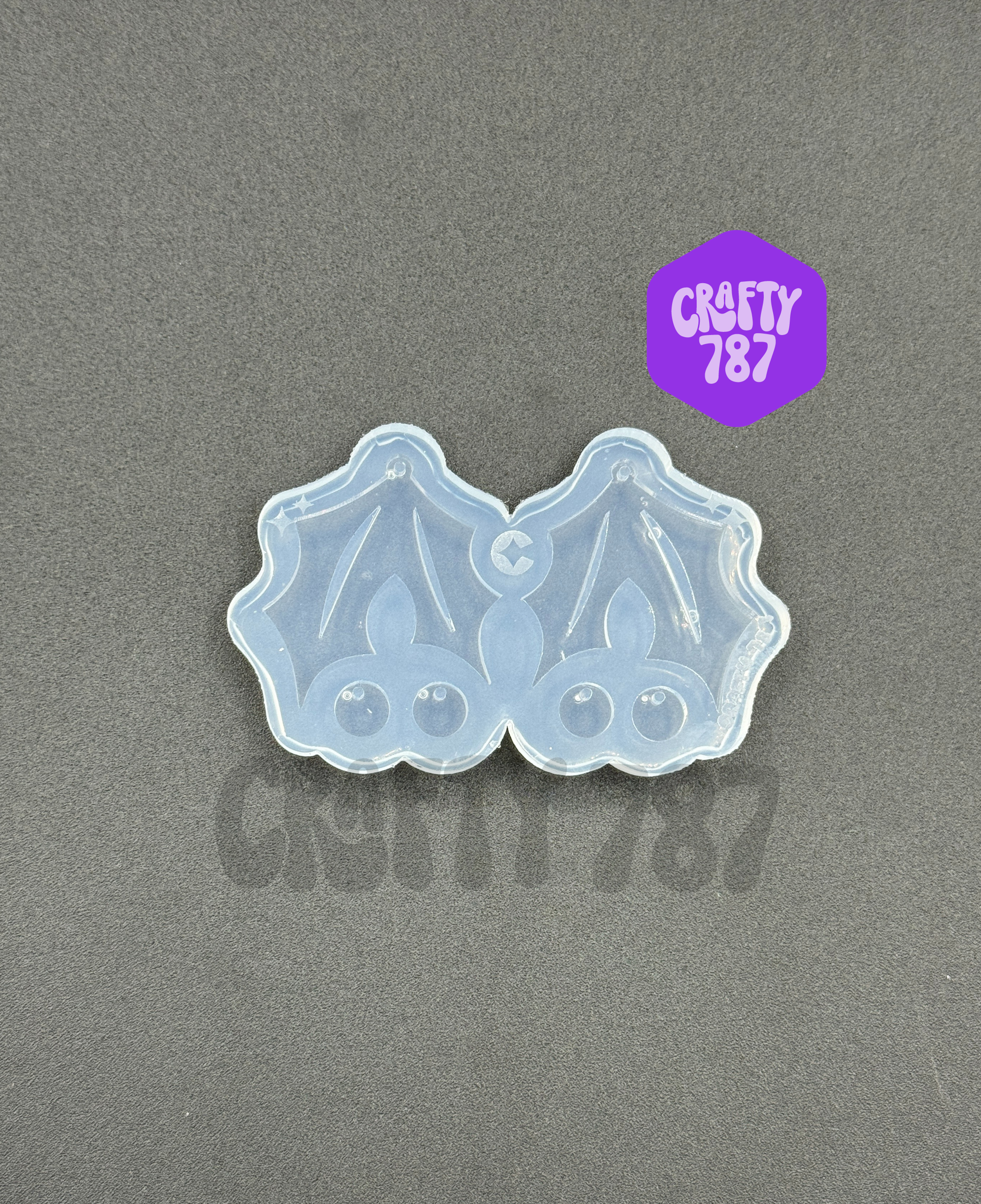 Mistletoe Dangle Christmas Earring Silicone Mold (B15)