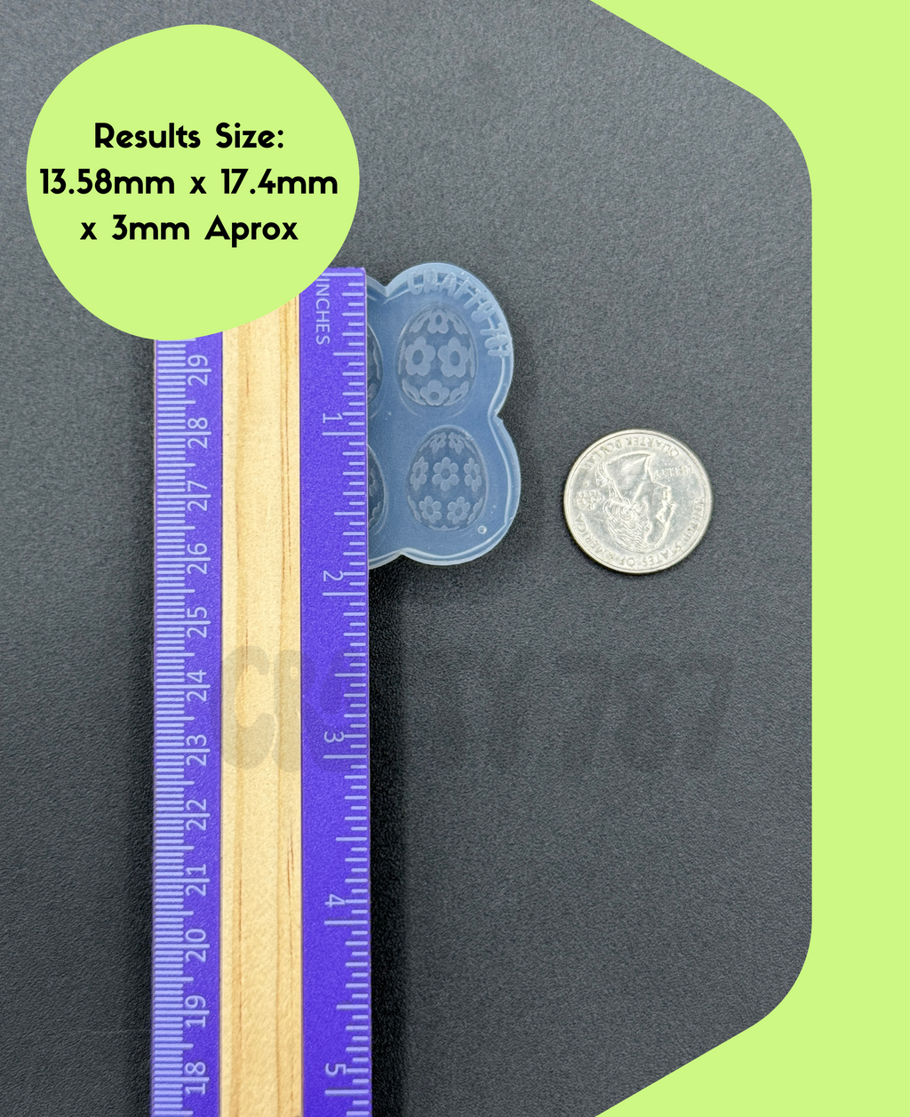 Flower Egg Easter Stud Silicone Mold (A15)