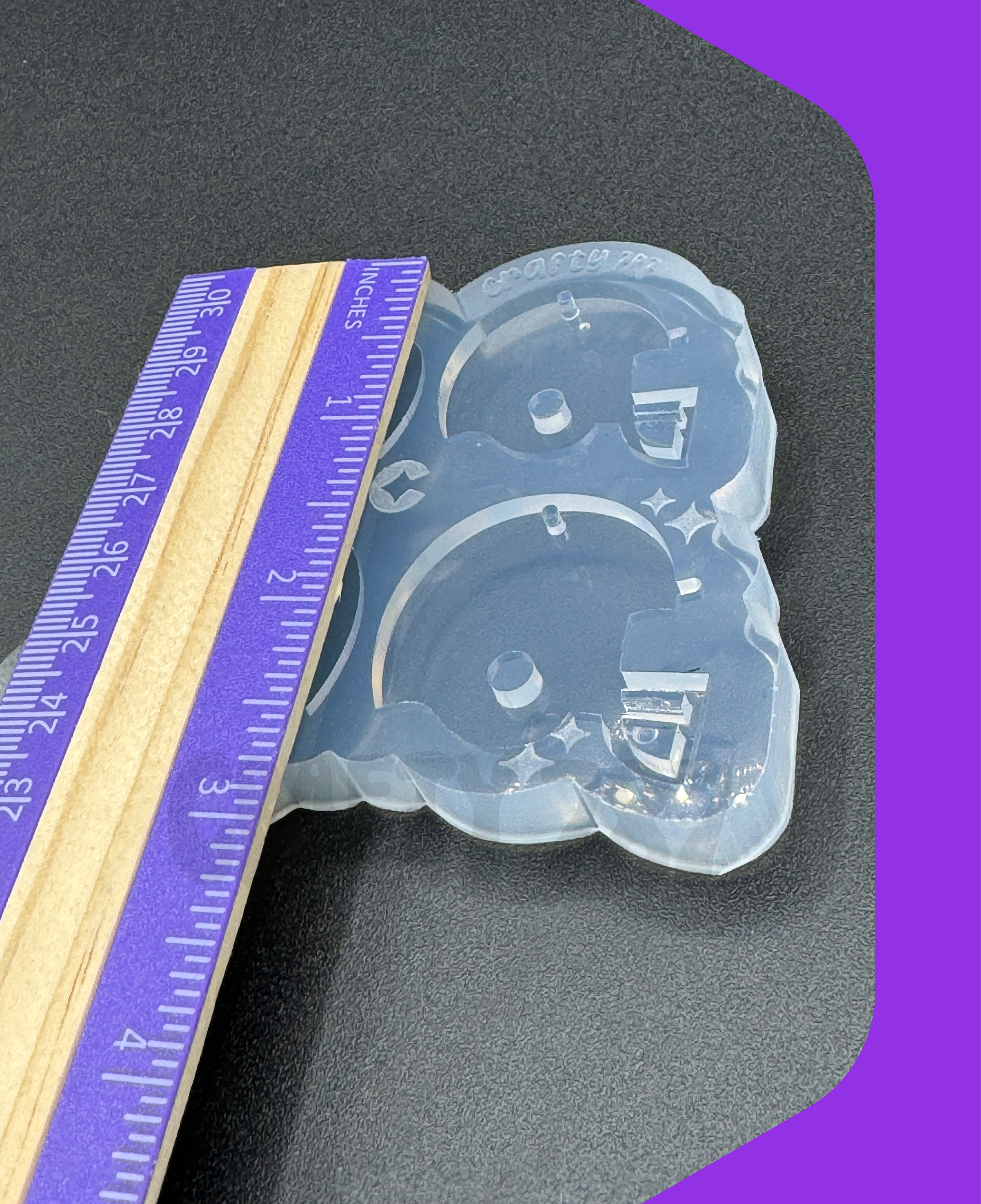 Football Helmet Dangle Earring Silicone Mold, Resin Mold (B15)