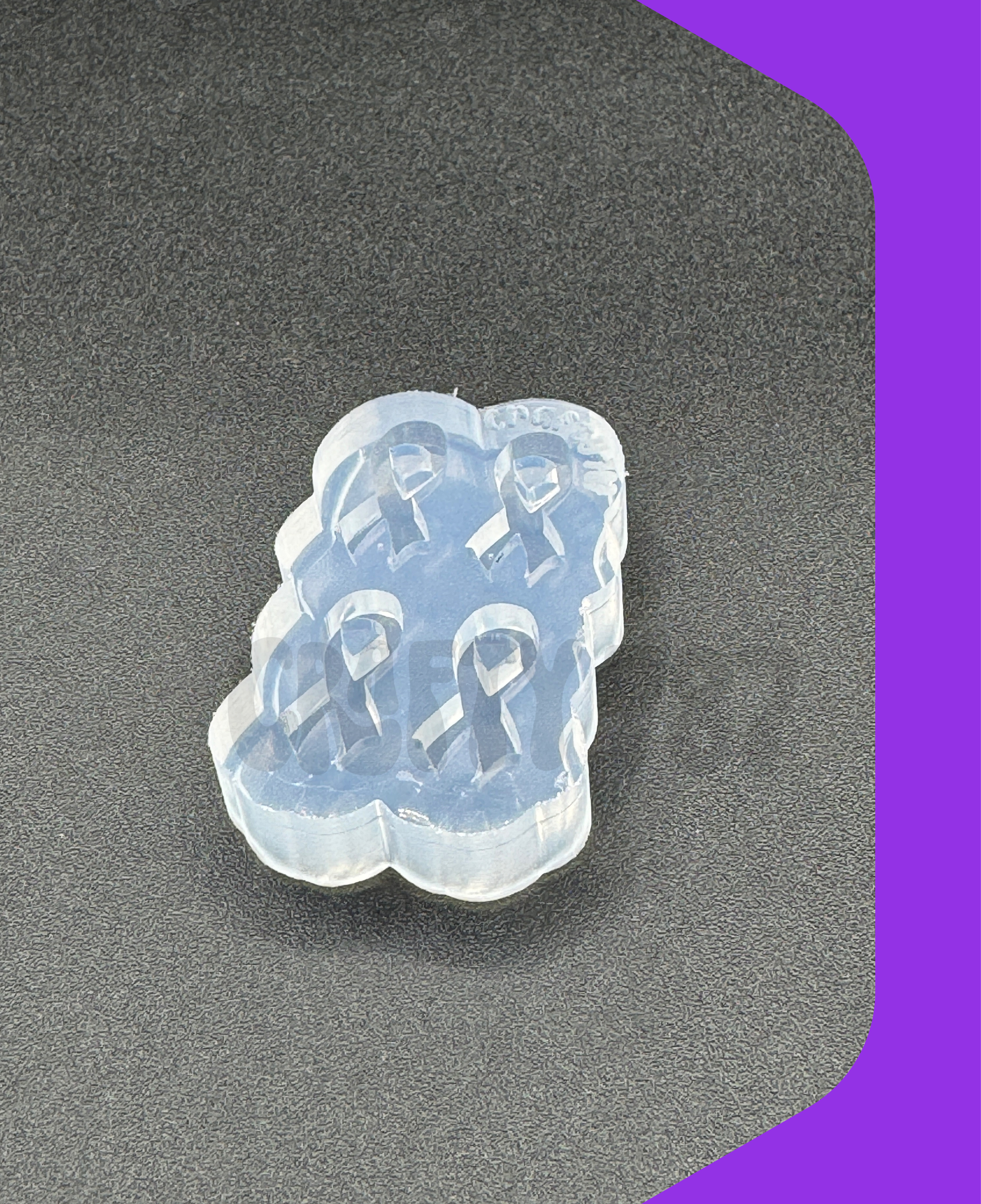 Awareness Ribbon Studs Earring Silicone Mold (D15)