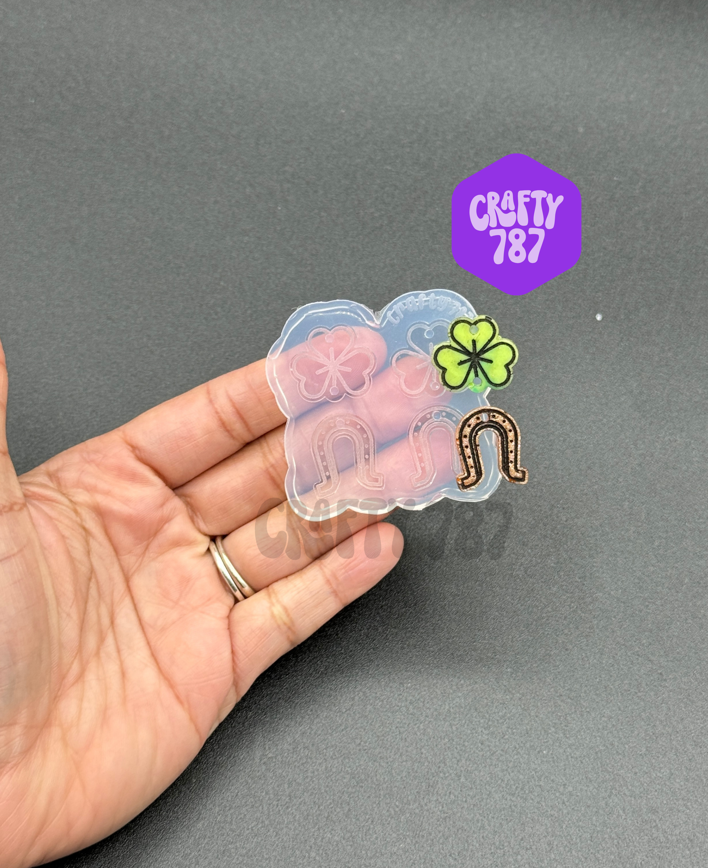 St Patricks Dangle Earring Silicone Mold (D15)