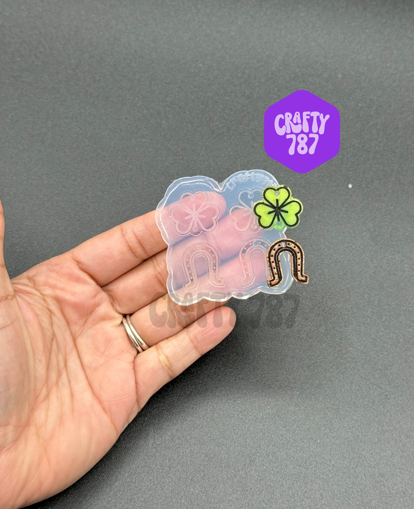 St Patricks Dangle Earring Silicone Mold (D15)