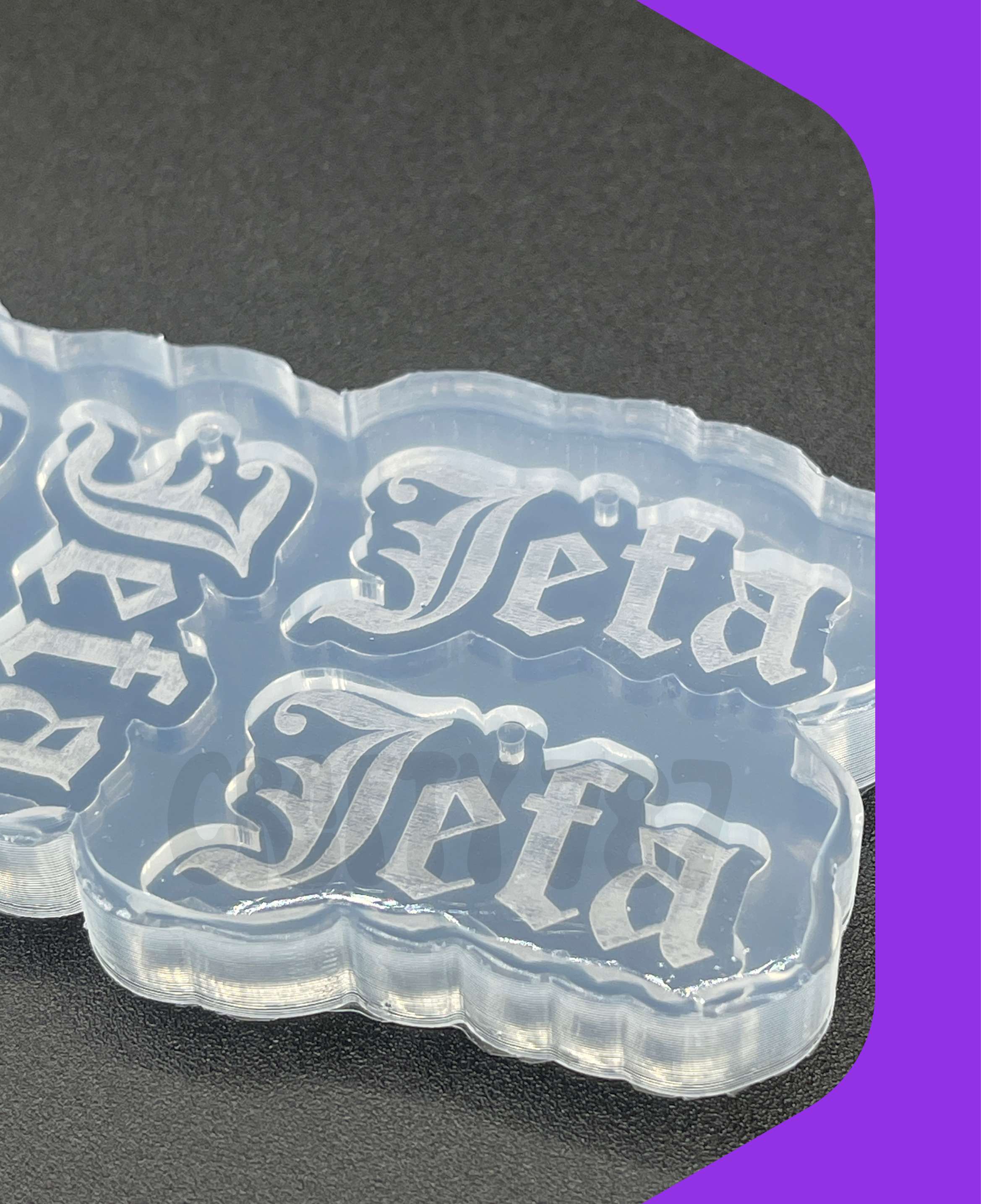Jefa Dangle Earring Silicone Mold (B15)