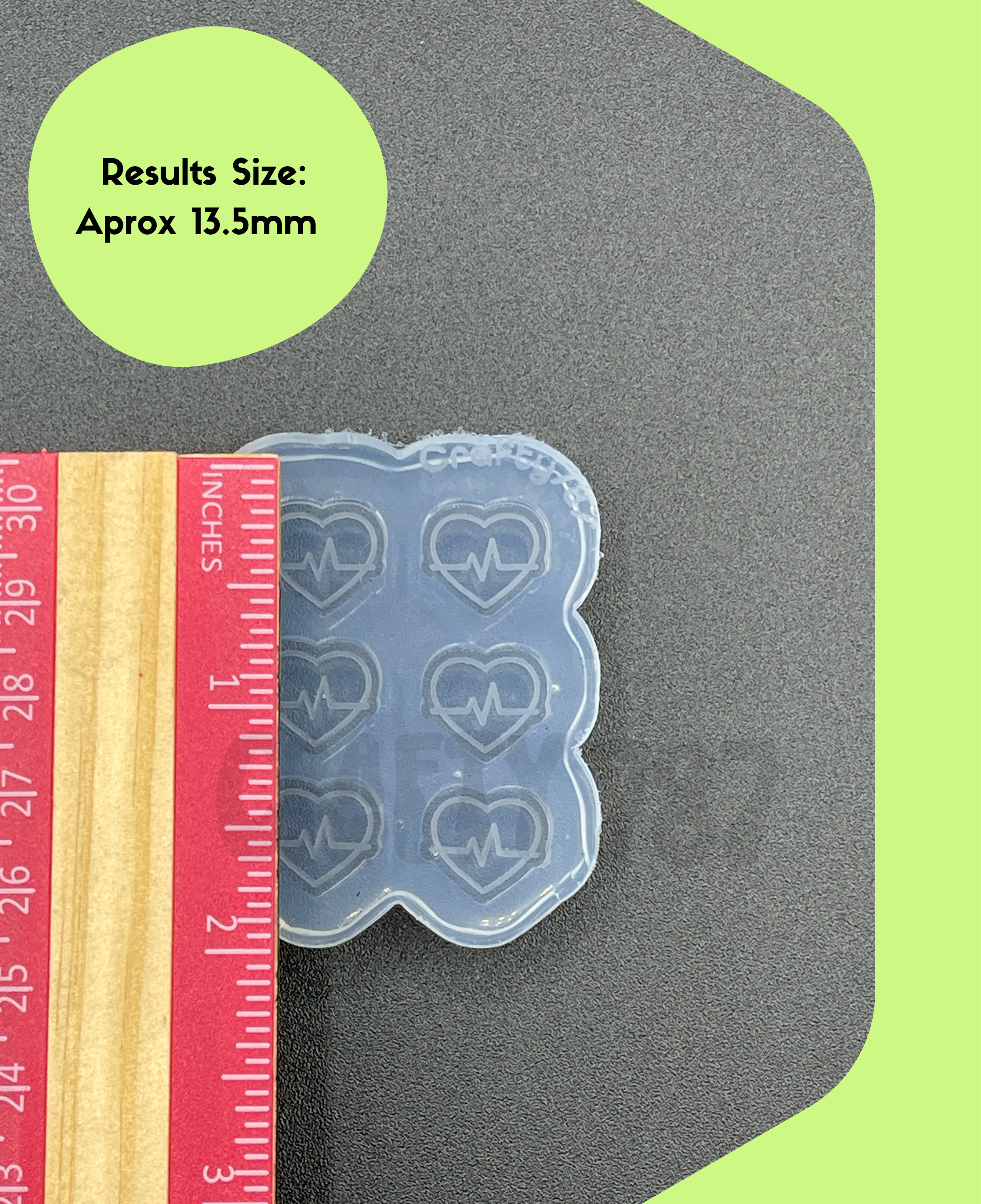 Heart Pulse, Nurse Health Resin Silicone Mold