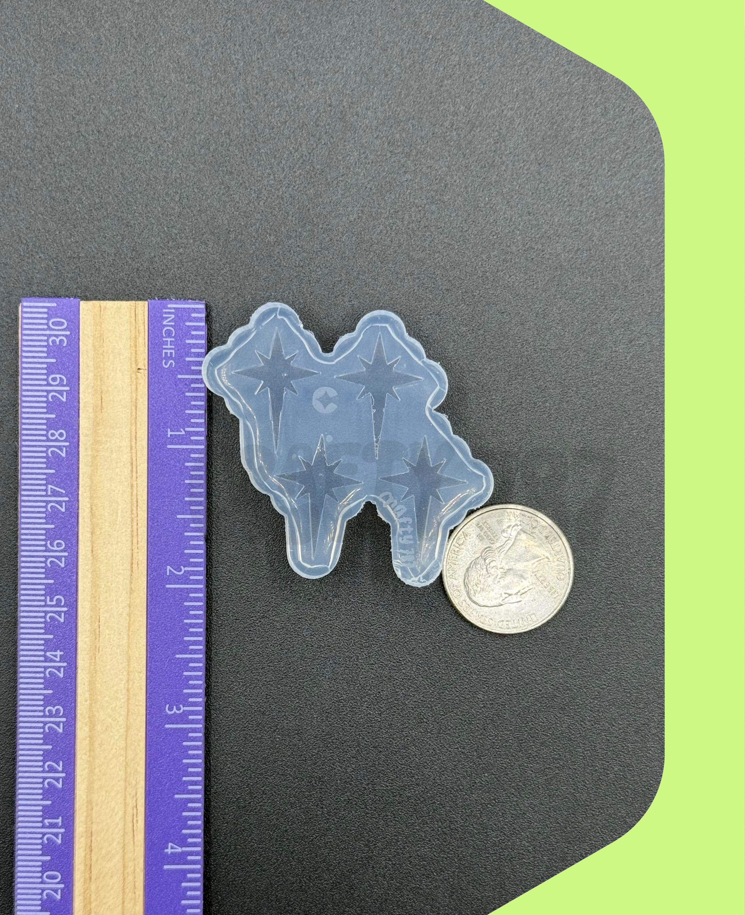 Christmas Star Stud Earring Silicone Mold(A13)