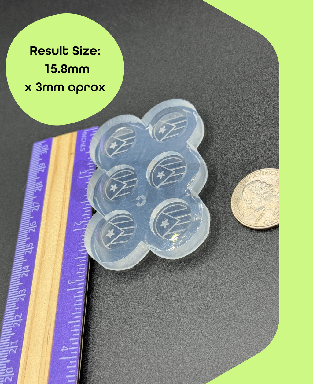 Puerto Rico Studs Earring Dangle Silicone Mold