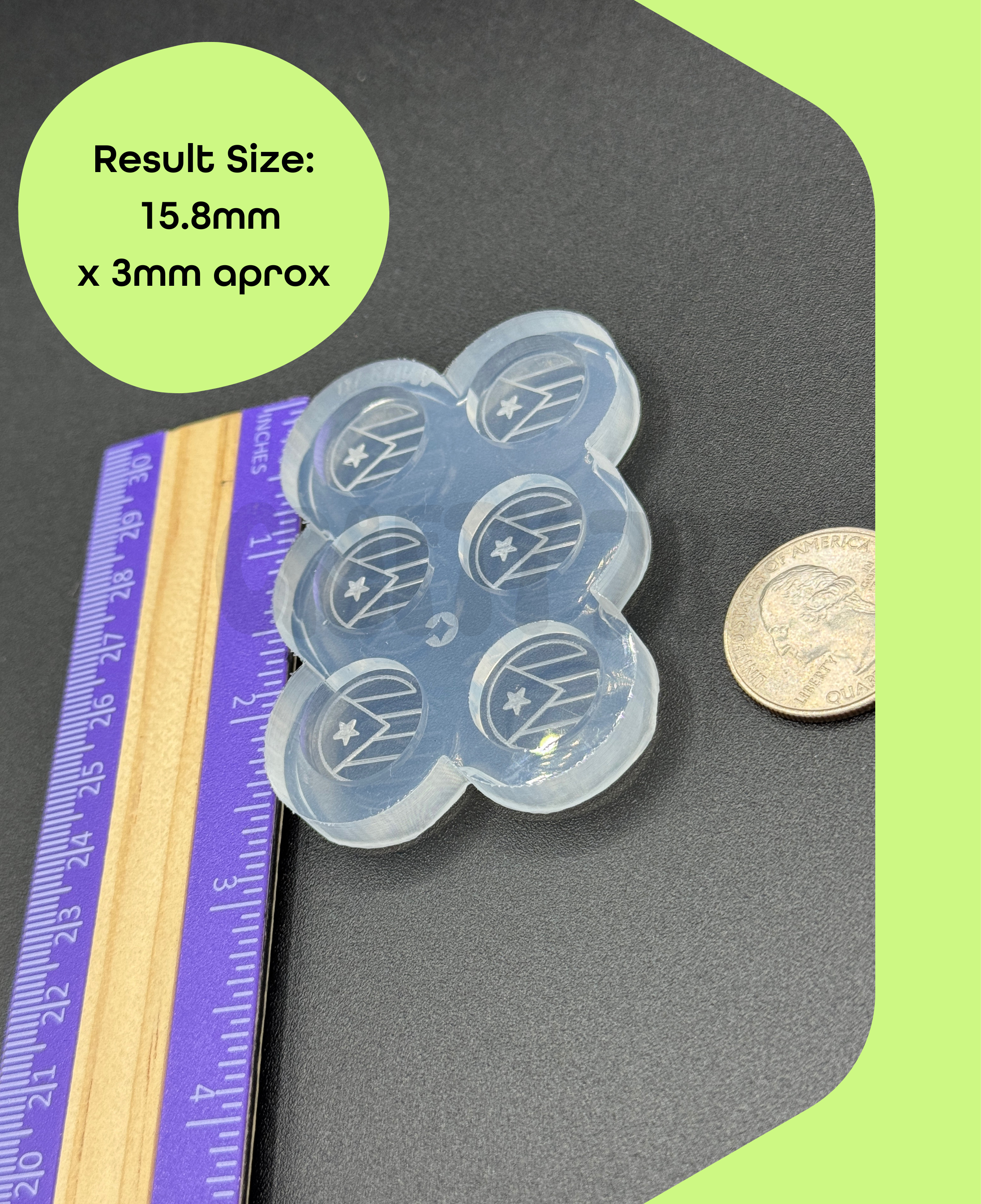 Puerto Rico Studs Earring Dangle Silicone Mold