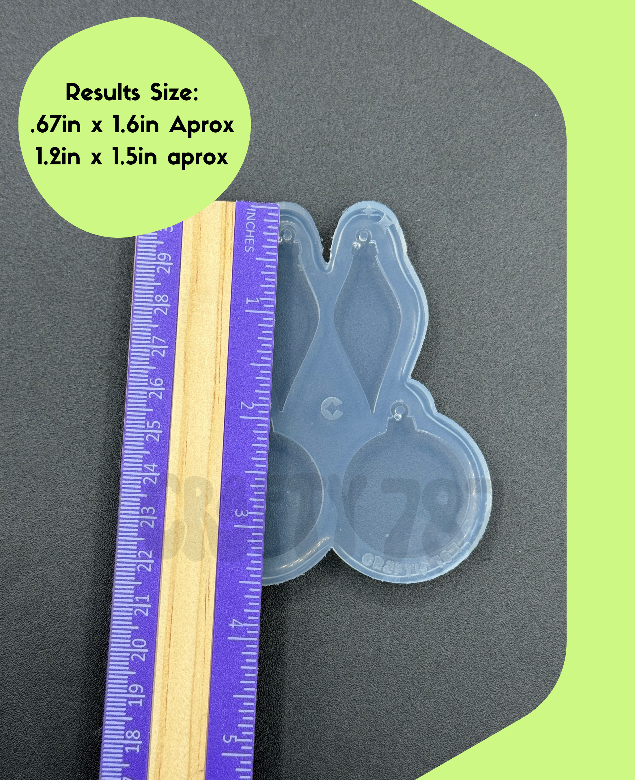Ornaments Dangle Earring Silicone Mold (B15)