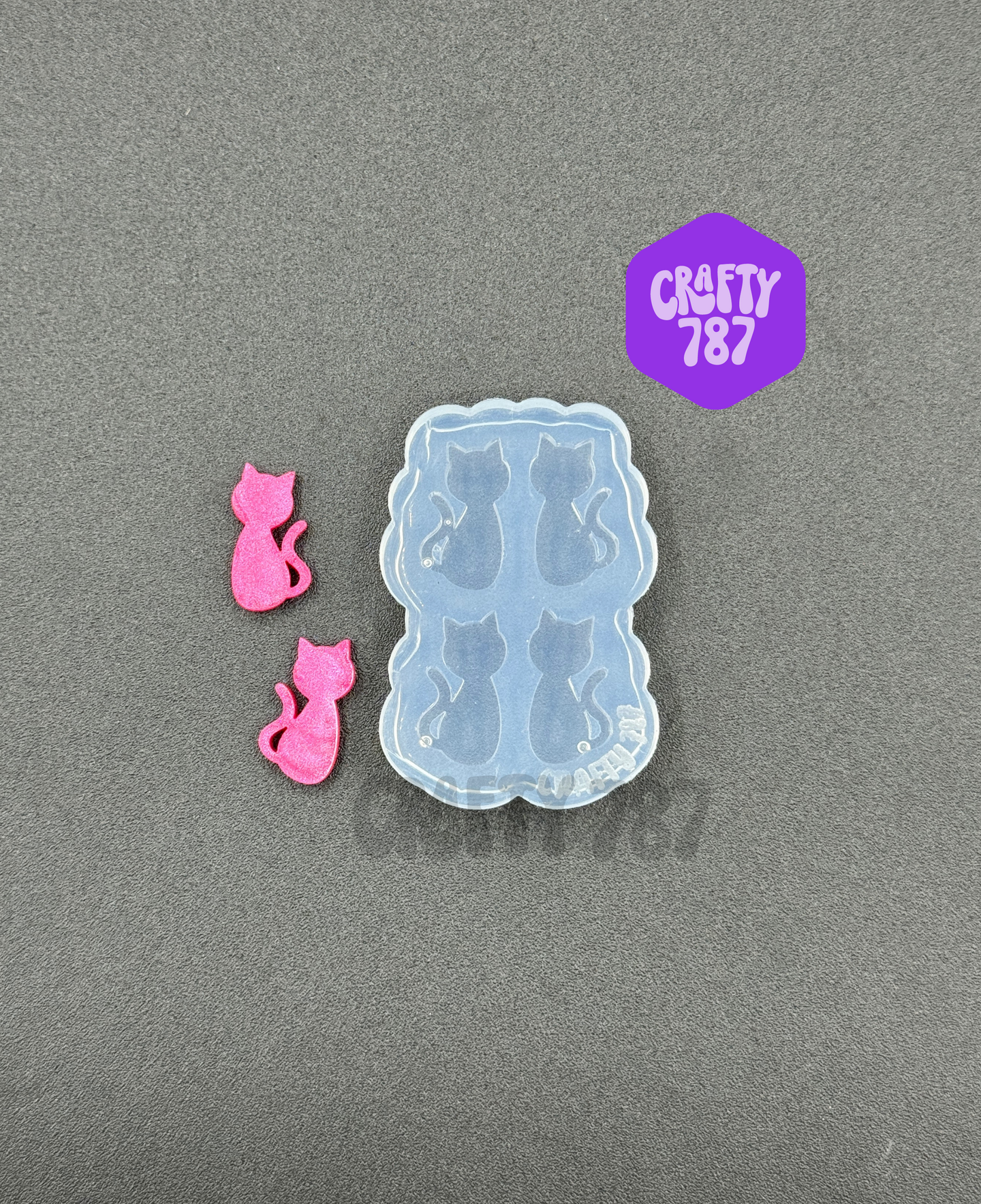 Cat Stud Earring Silicone Mold (A15)