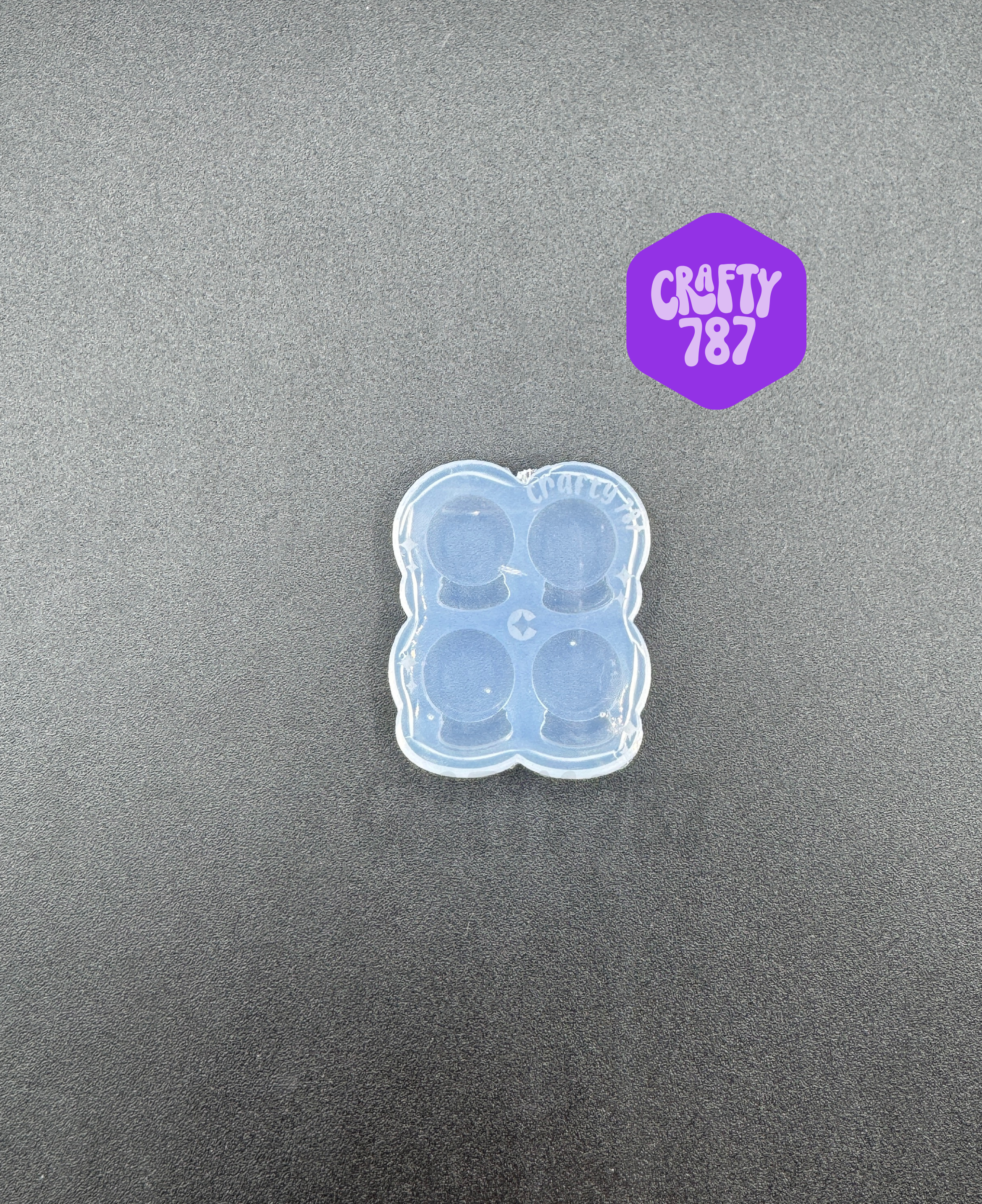 Snow Globe Studs Earring Silicone Mold (Layered)