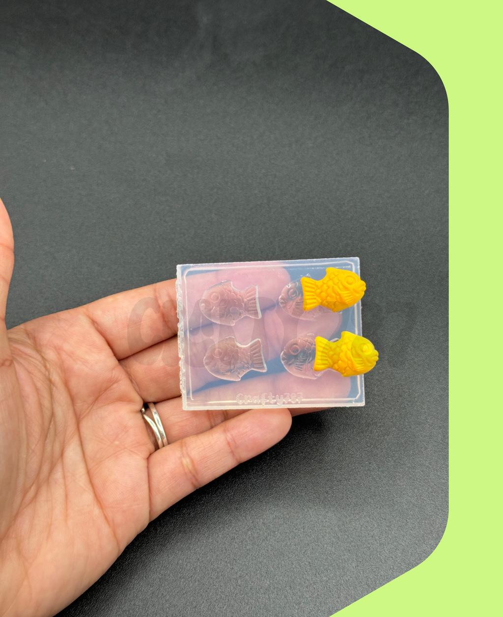 Goldfish Taiyaki Cracker Silicone Mold, Earring Silicone Mold (A15)