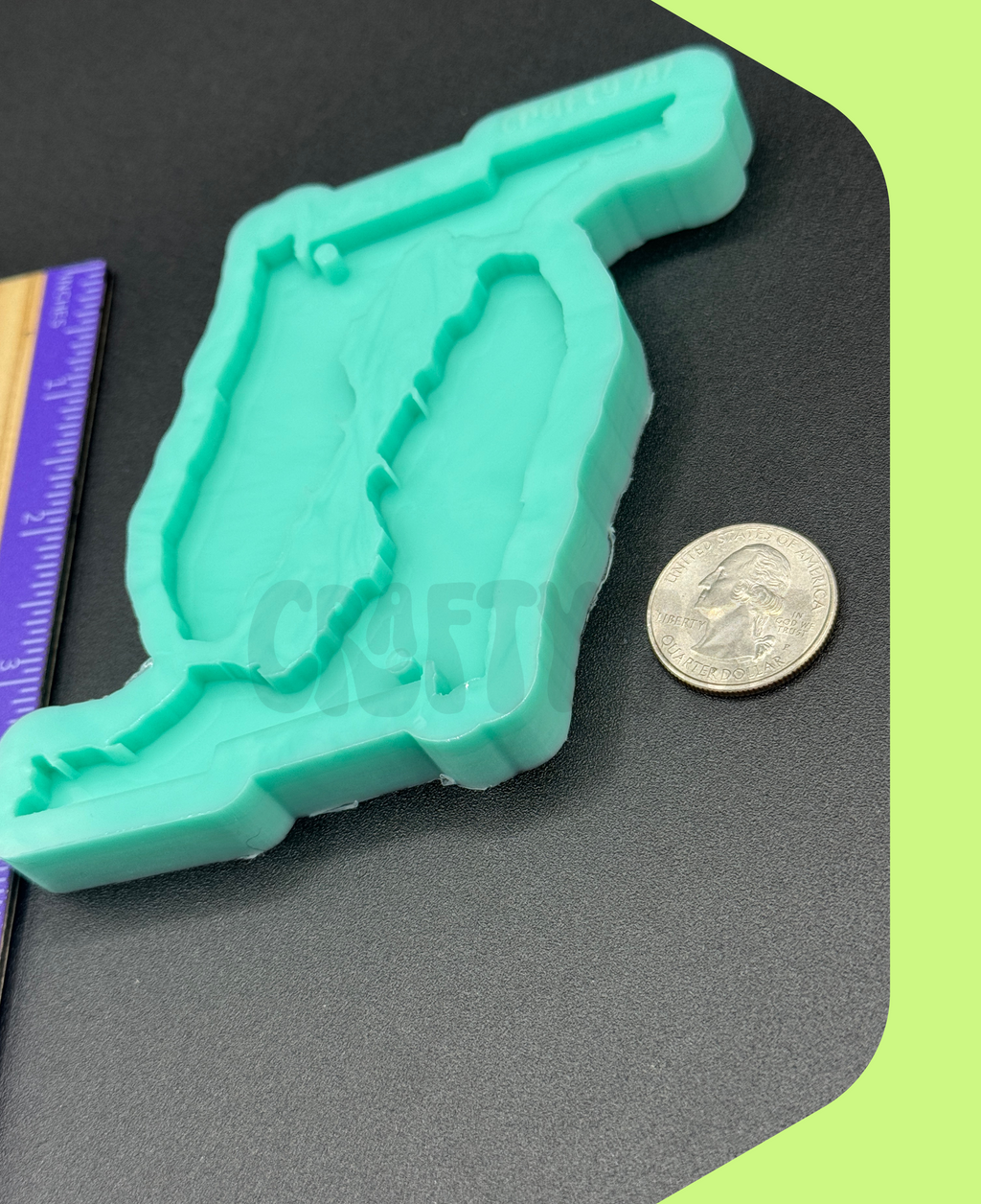 Florida Keychain Silicone Mold State Mold (D8)
