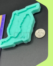Load image into Gallery viewer, Florida Keychain Silicone Mold State Mold (D8)
